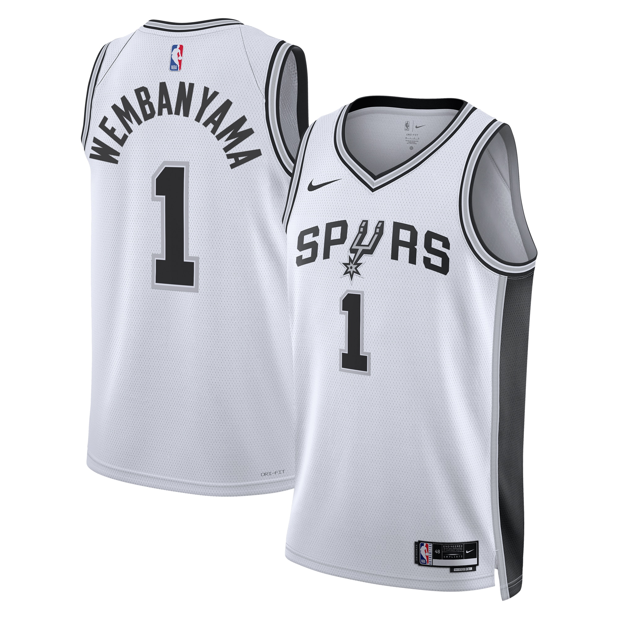 San Antonio Spurs Association Edition Swingman White Victor Wembanyam Unisex NBA Jersey Unisex