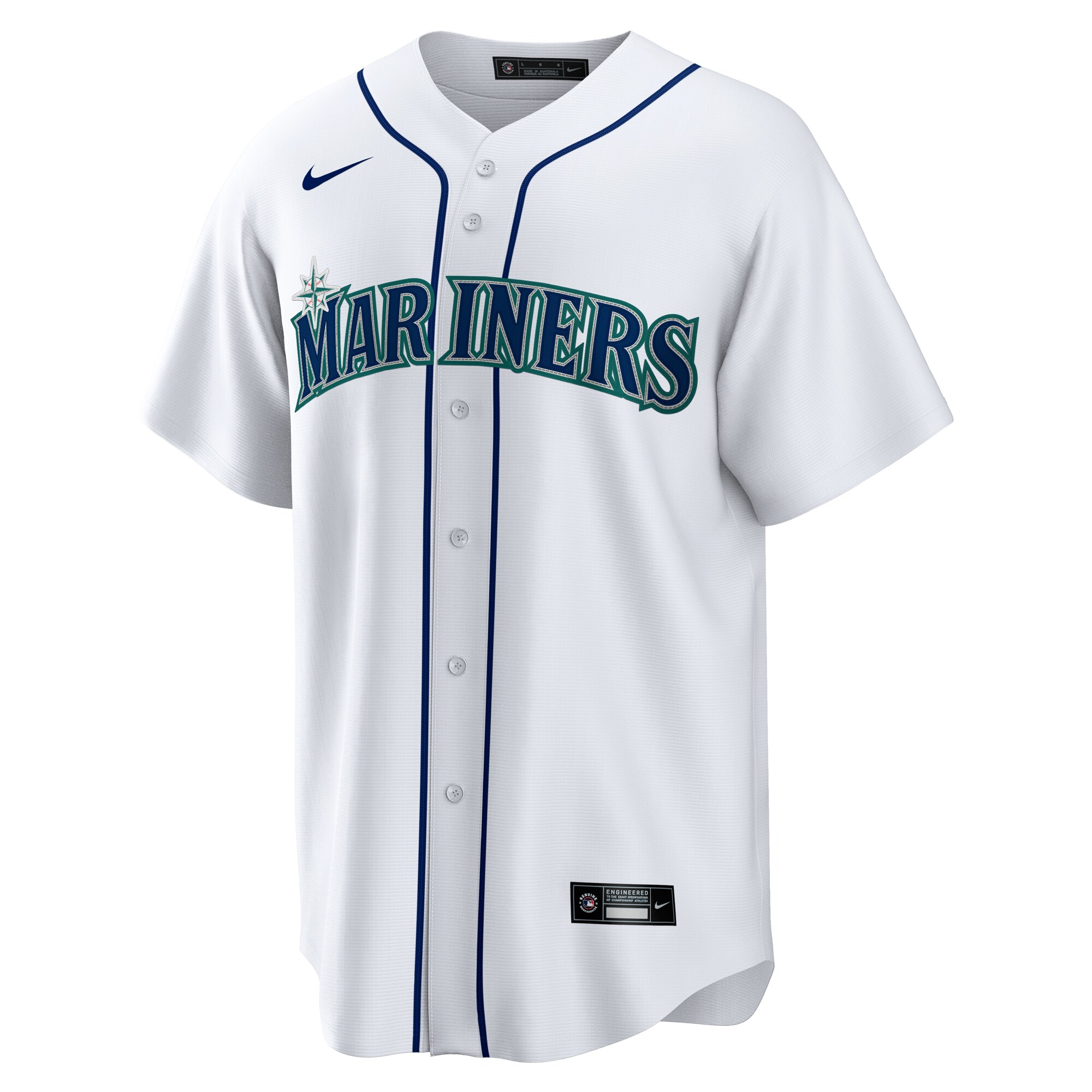 Seattle Mariners White #1 Dad Home MLB Jersey Men's