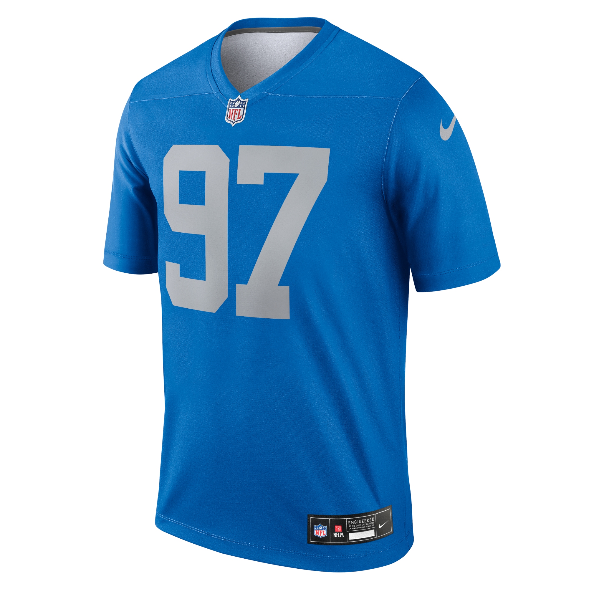 Detroit Lions Aidan Hutchinson Blue Alternate Legend Player Performance Top NFL Jersey Men's