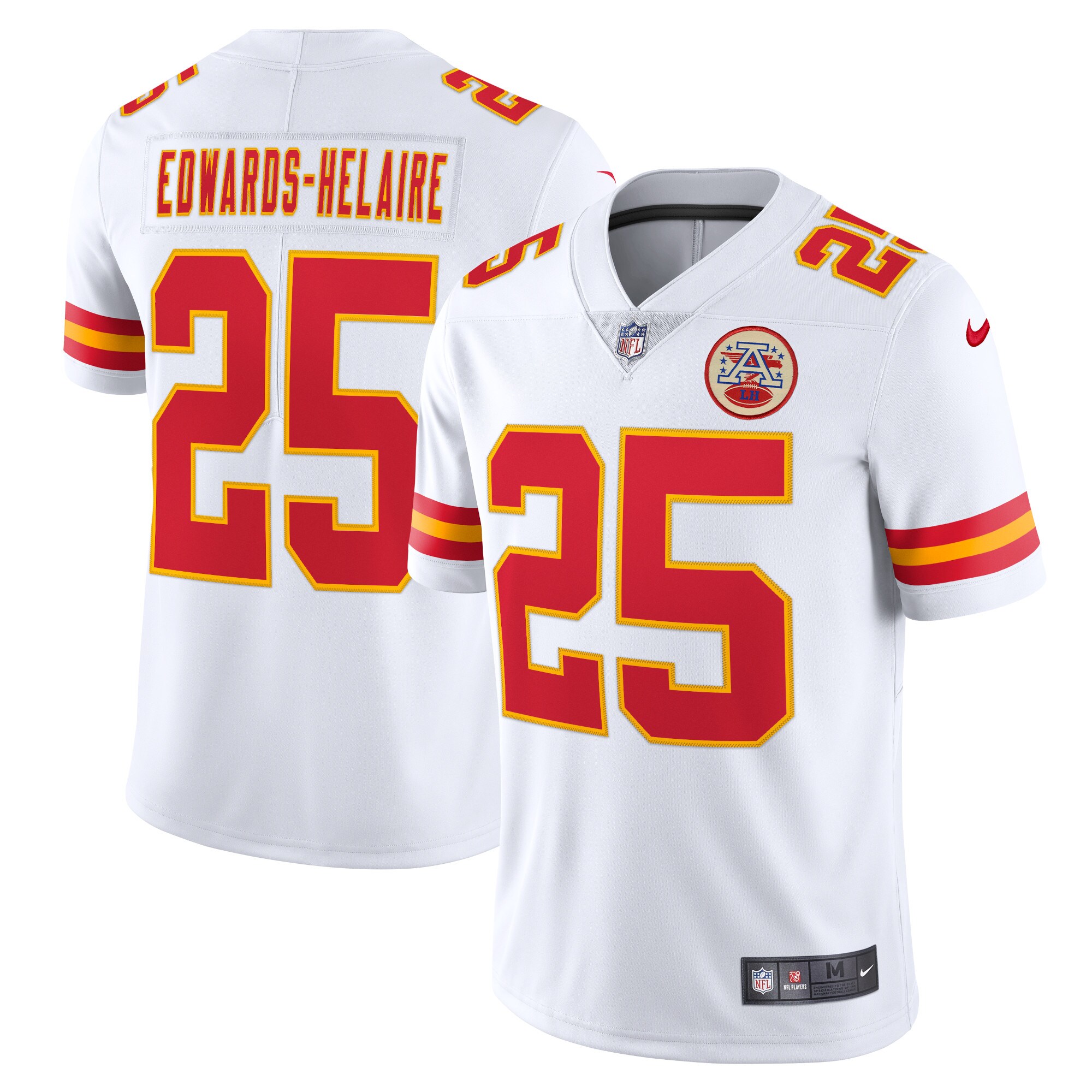 Kansas City Chiefs Clyde Edwards-Helaire White Vapor Limited NFL Jersey Men's