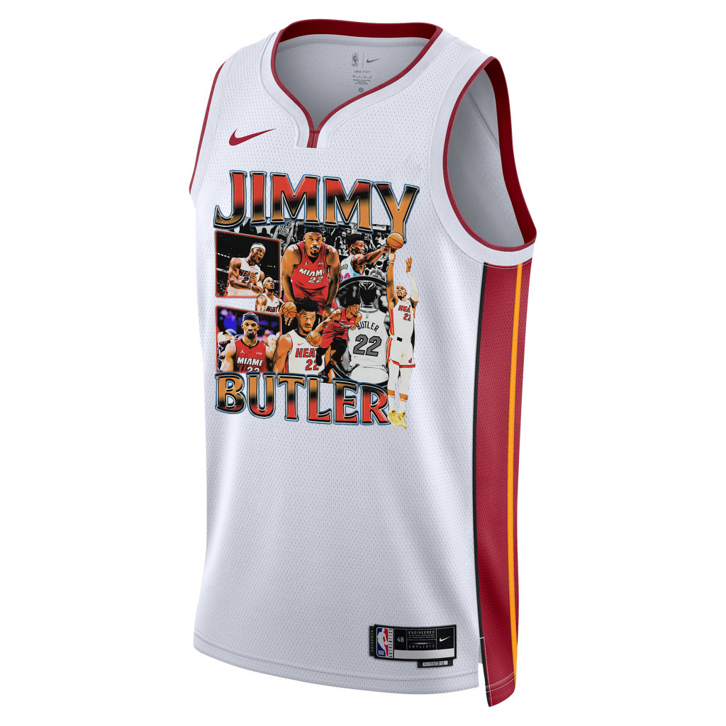 Jimmy Butler 22 Miami Heat Scoring Machine 2023 Champions Swingman White NBA Jersey Men's