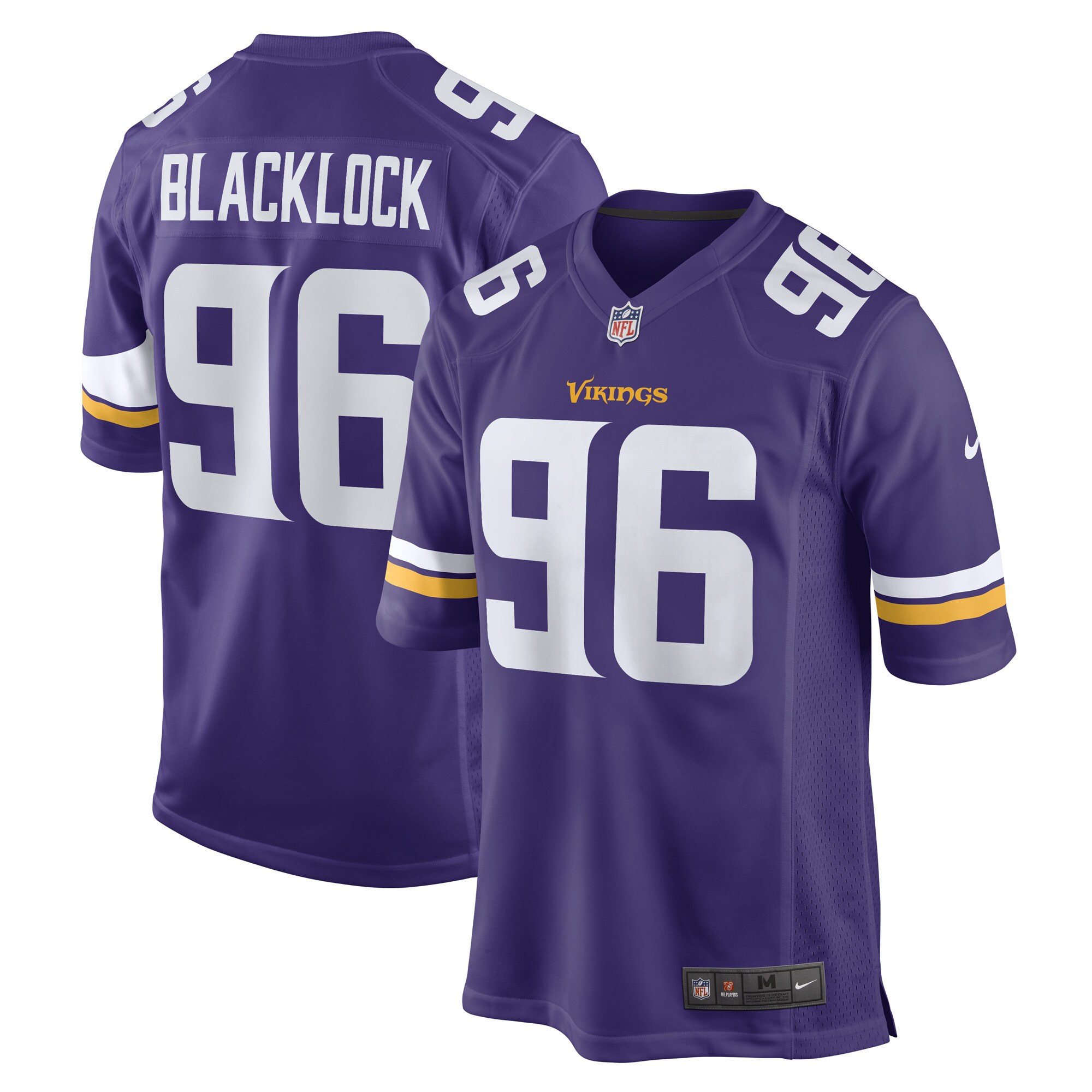 Minnesota Vikings Ross Blacklock Purple Game Player NFL Jersey Men's