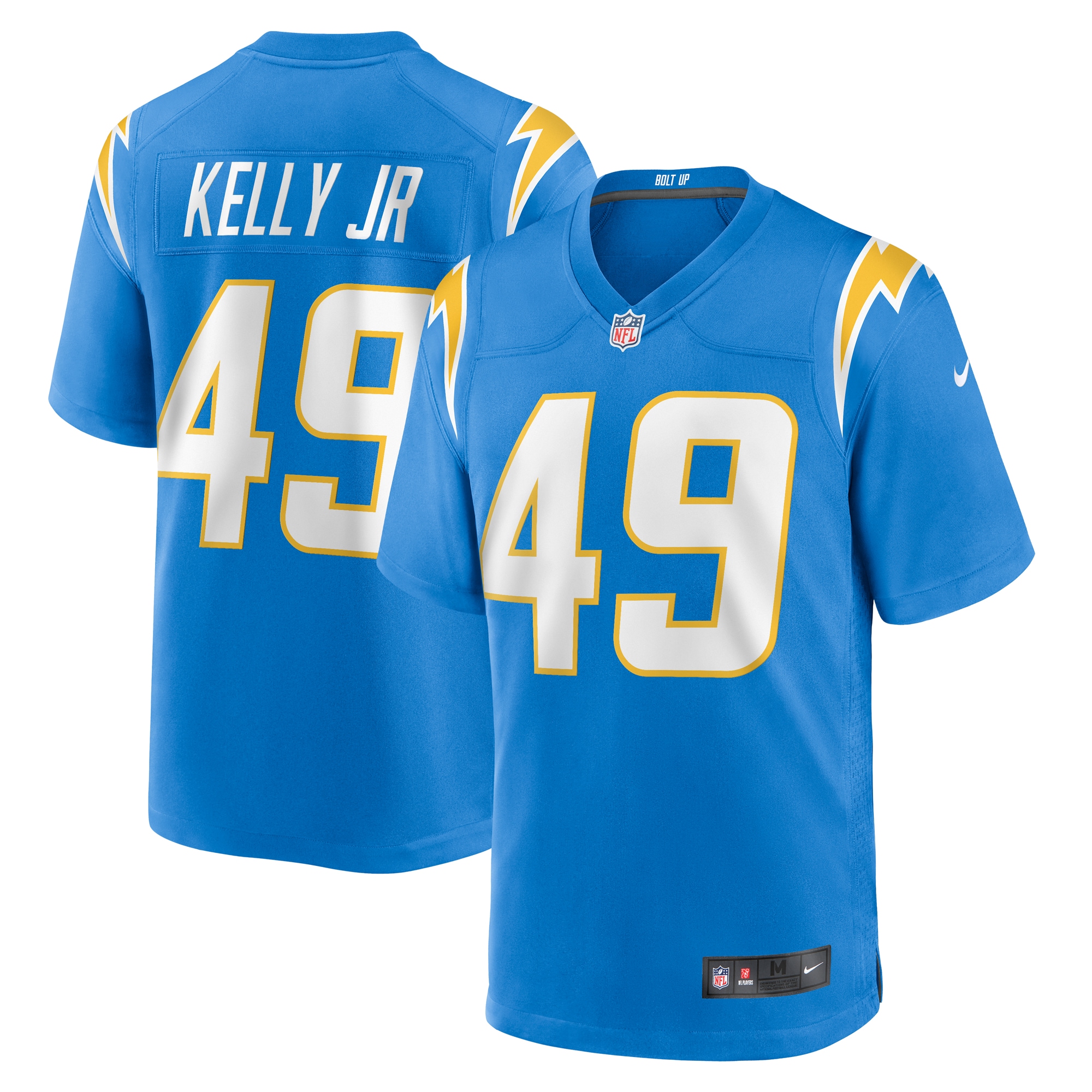 Los Angeles Chargers John Kelly Jr. Powder Blue Team Game NFL Jersey Men's