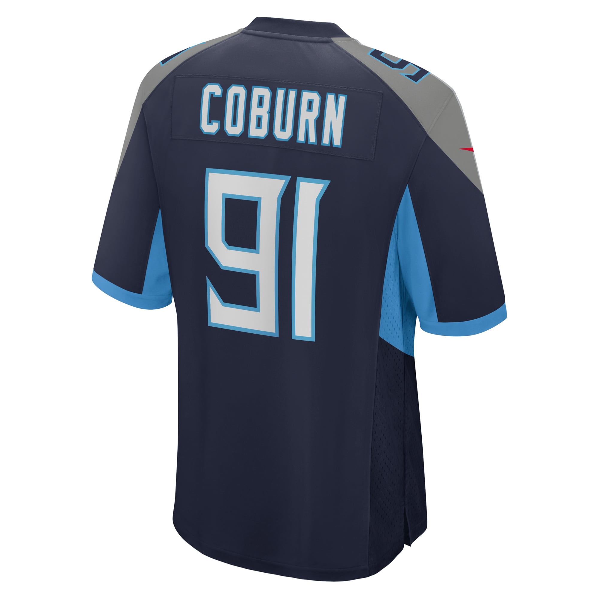Tennessee Titans Keondre Coburn Navy Game NFL Jersey Men's