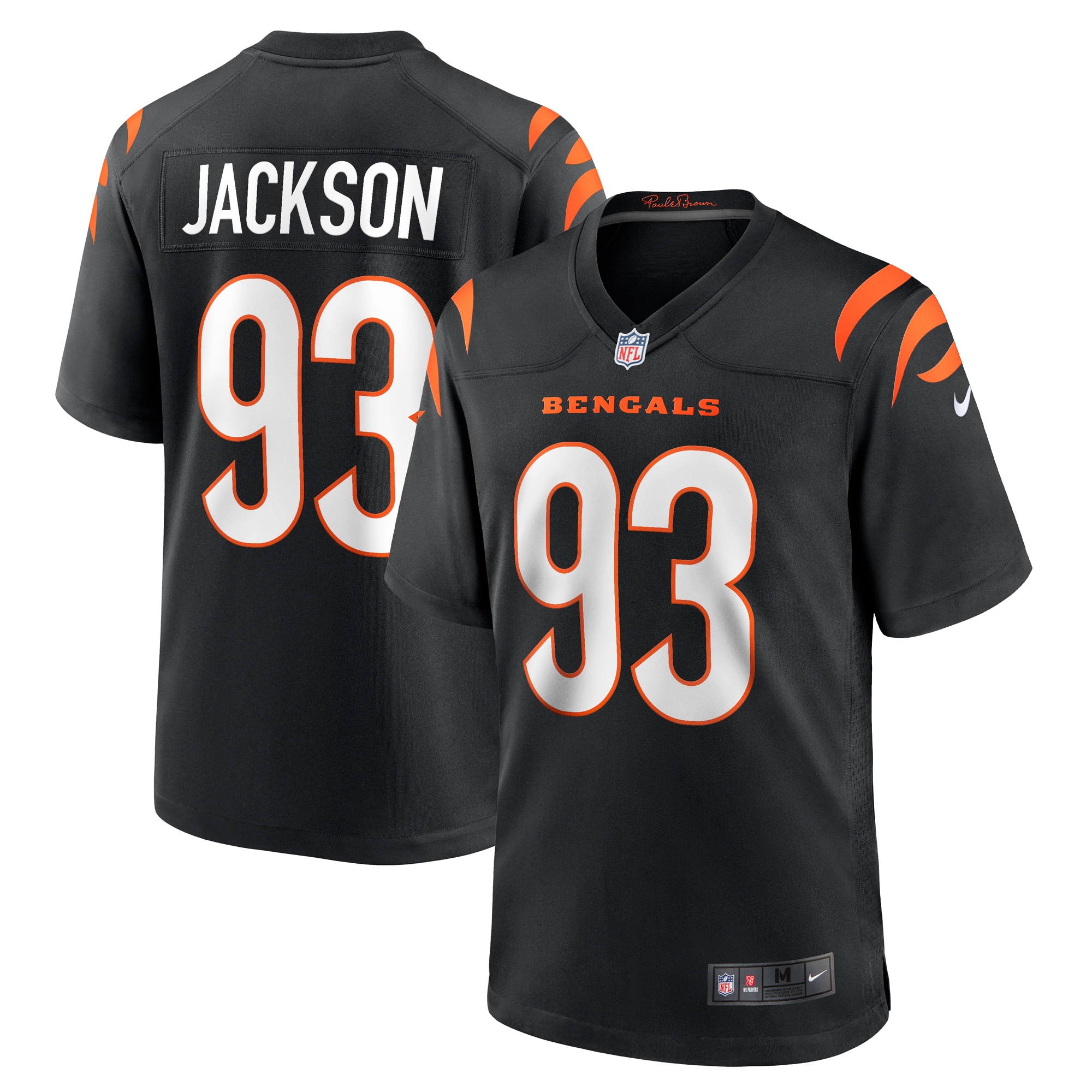 Cincinnati Bengals McKinnley Jackson Black Game NFL Jersey Men's