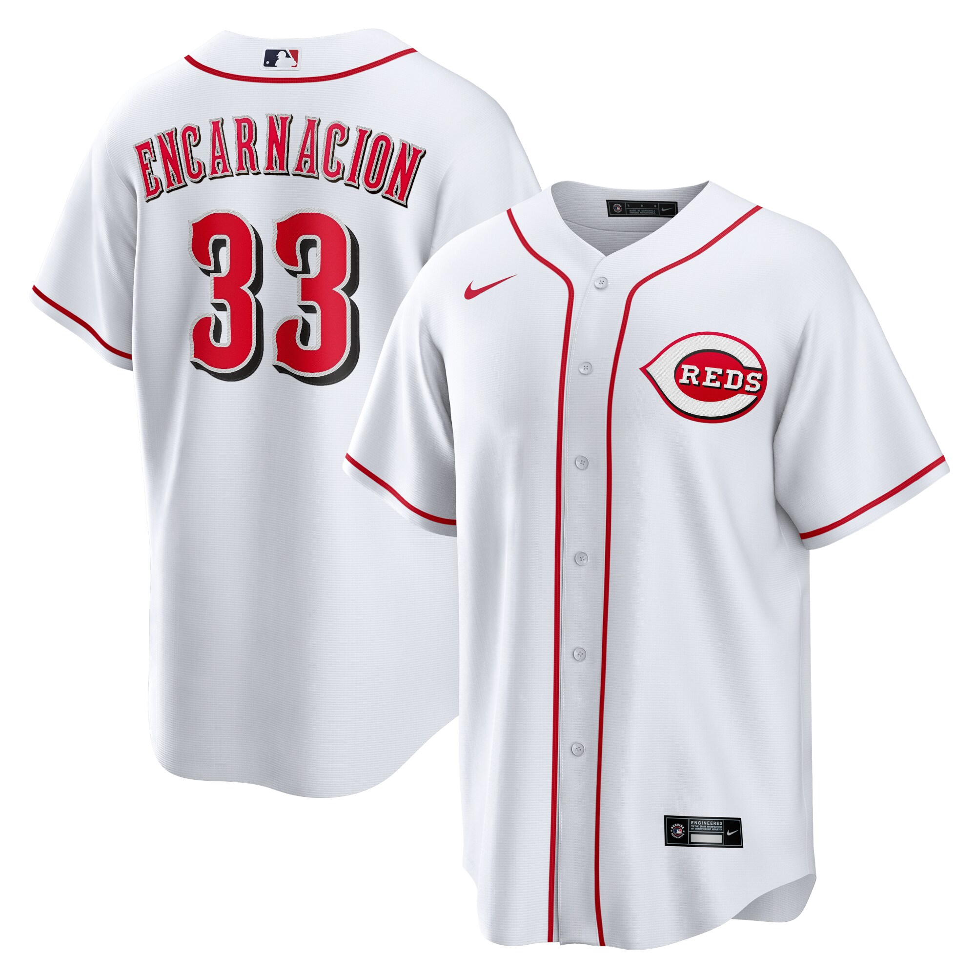 Cincinnati Reds Christian Encarnacion-Strand White Home MLB Jersey Men's