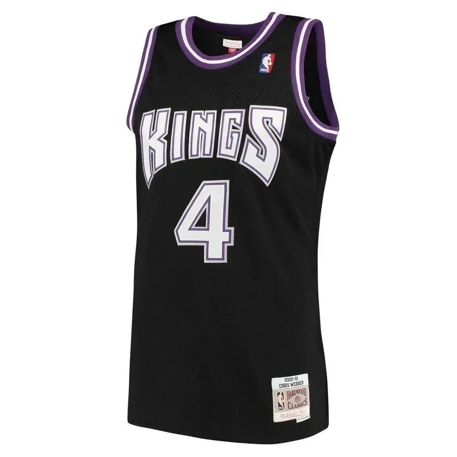 Chris Webber Sacramento Kings Mitchell Ness 2000-01 Hardwood Classics Swingman Black NBA Jersey Men's