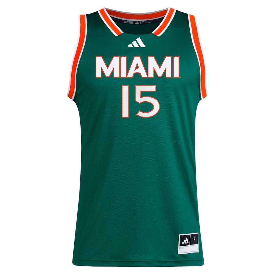 Hanna Cavinder 15 Miami Hurricanes Green NCAA Jersey Men's