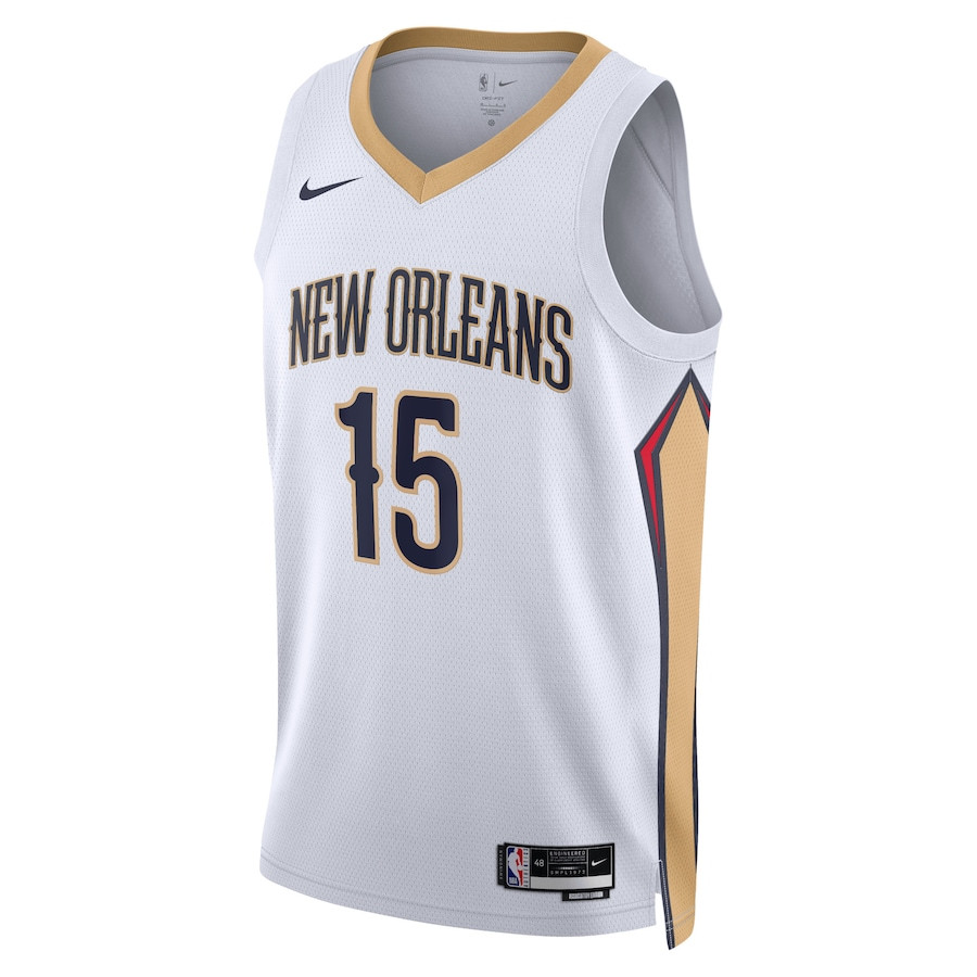 Jose Alvarado 15 New Orleans Pelicans Unisex Swingman Association Editio White NBA Jersey Unisex