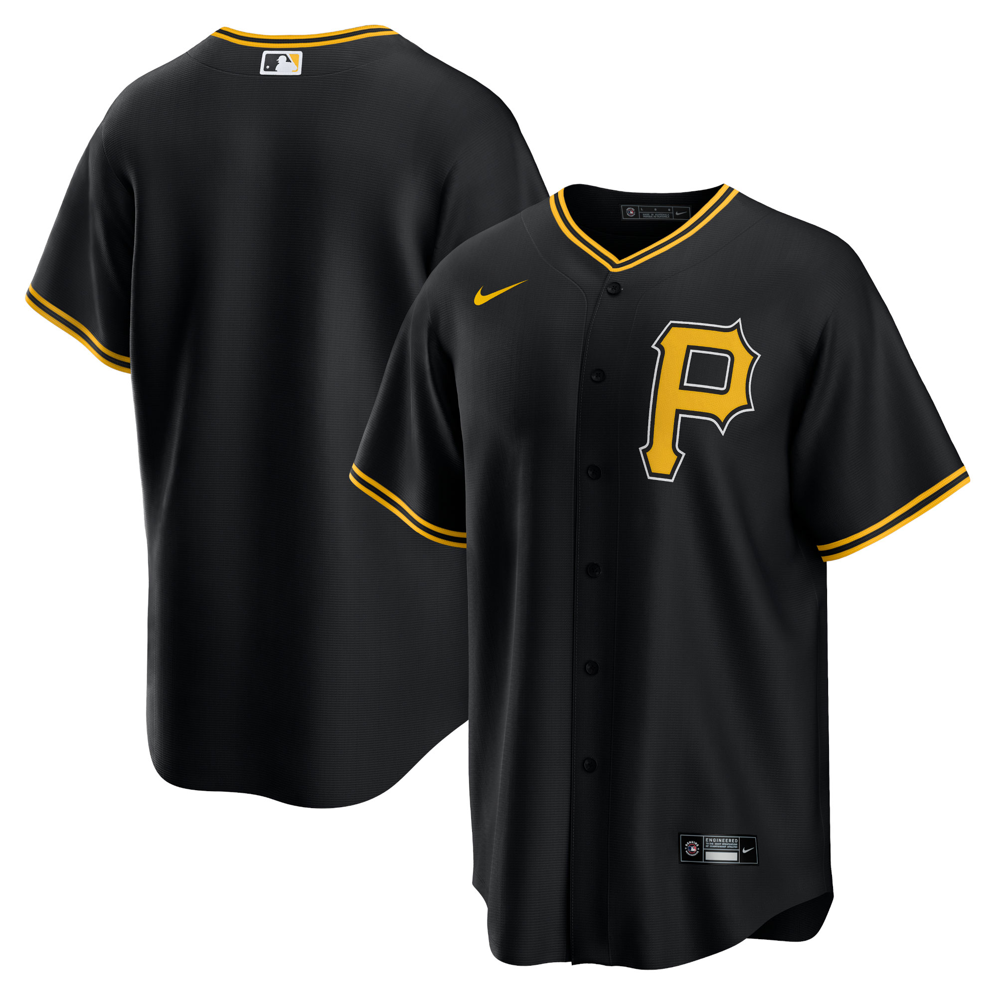 Pittsburgh Pirates Black Alternate Team MLB Jersey Men's