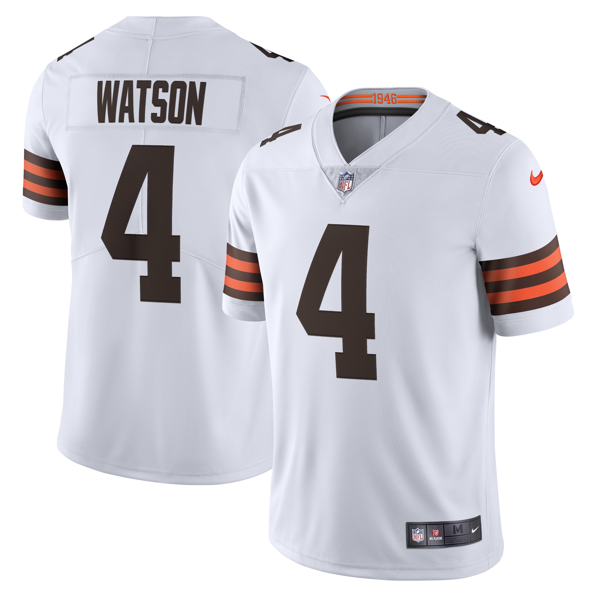 Cleveland Browns Deshaun Watson White 2020 Vapor Limited NFL Jersey Men's