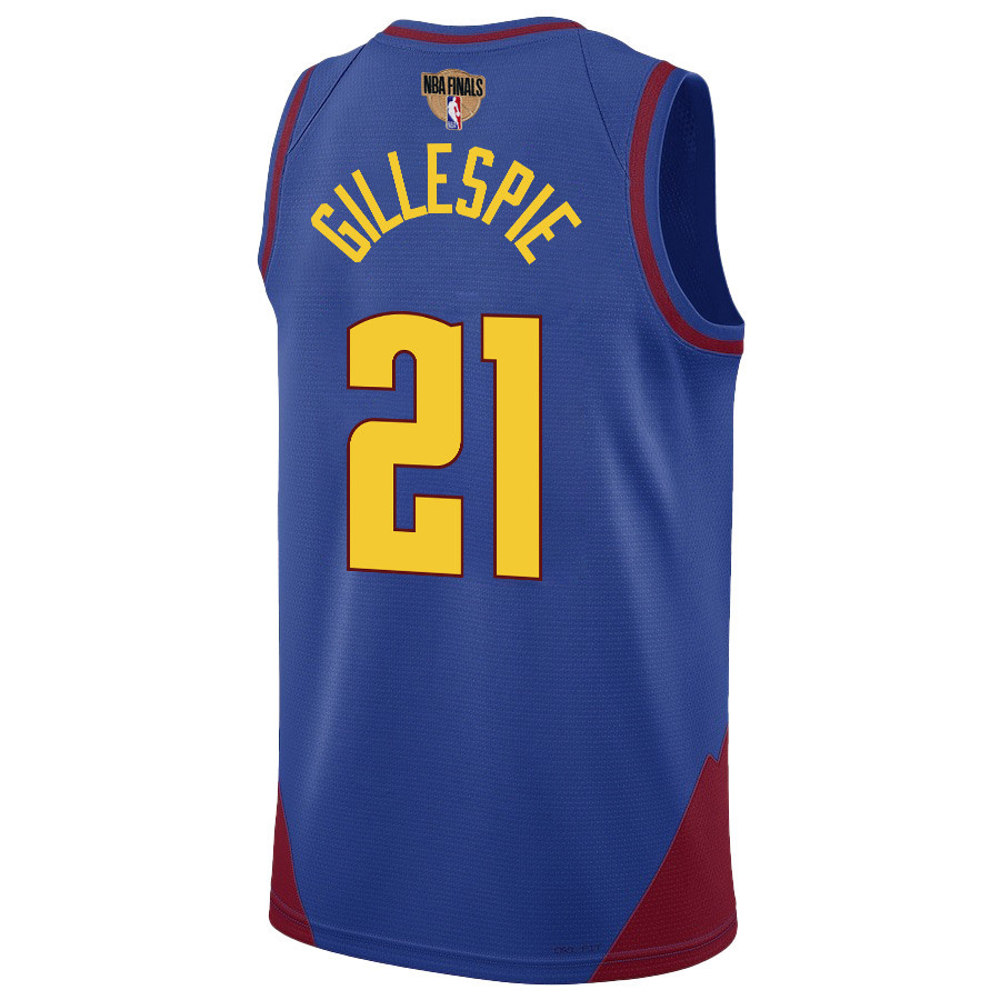 Collin Gillespie 21 Denver Nuggets Final Champions 2023 Swingma Blue NBA Jersey Youth
