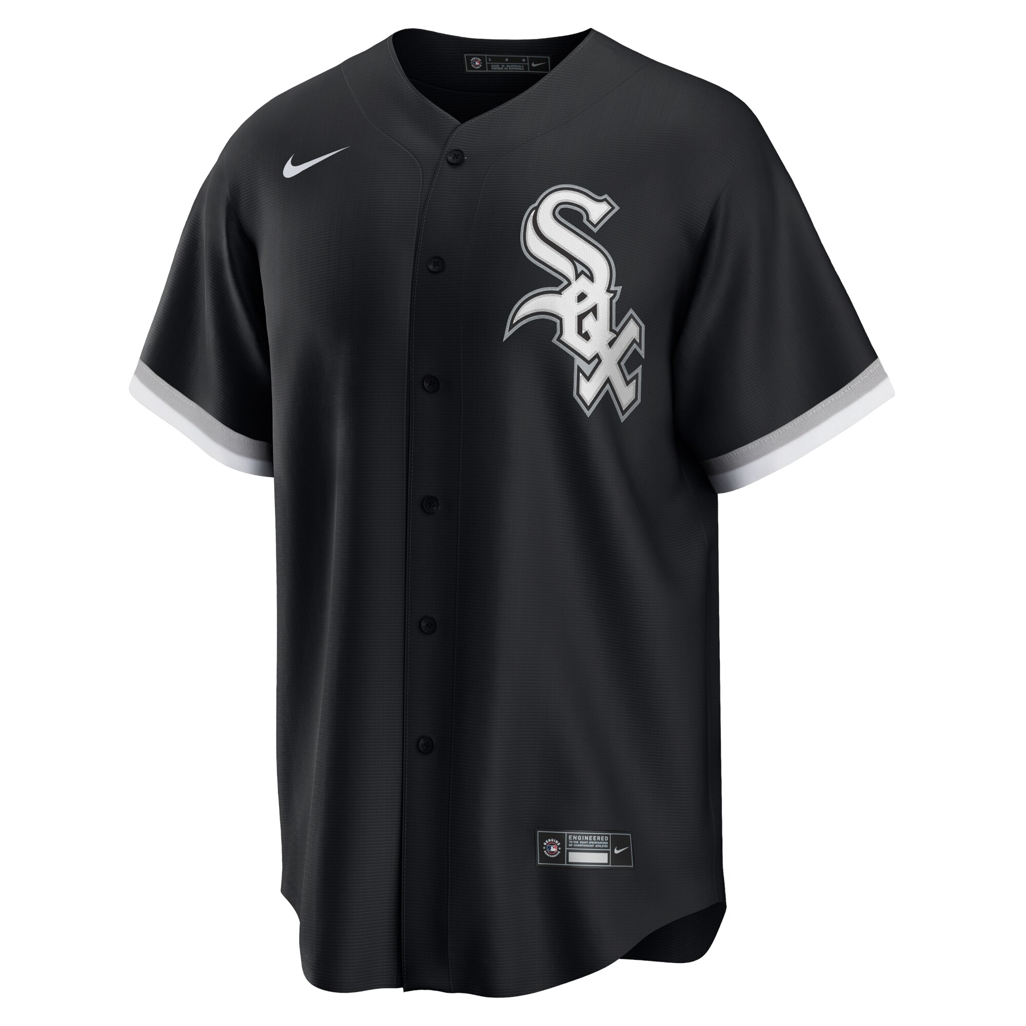 Chicago White Sox Yoan Moncada Black Alternate Player Name MLB Jersey Men's