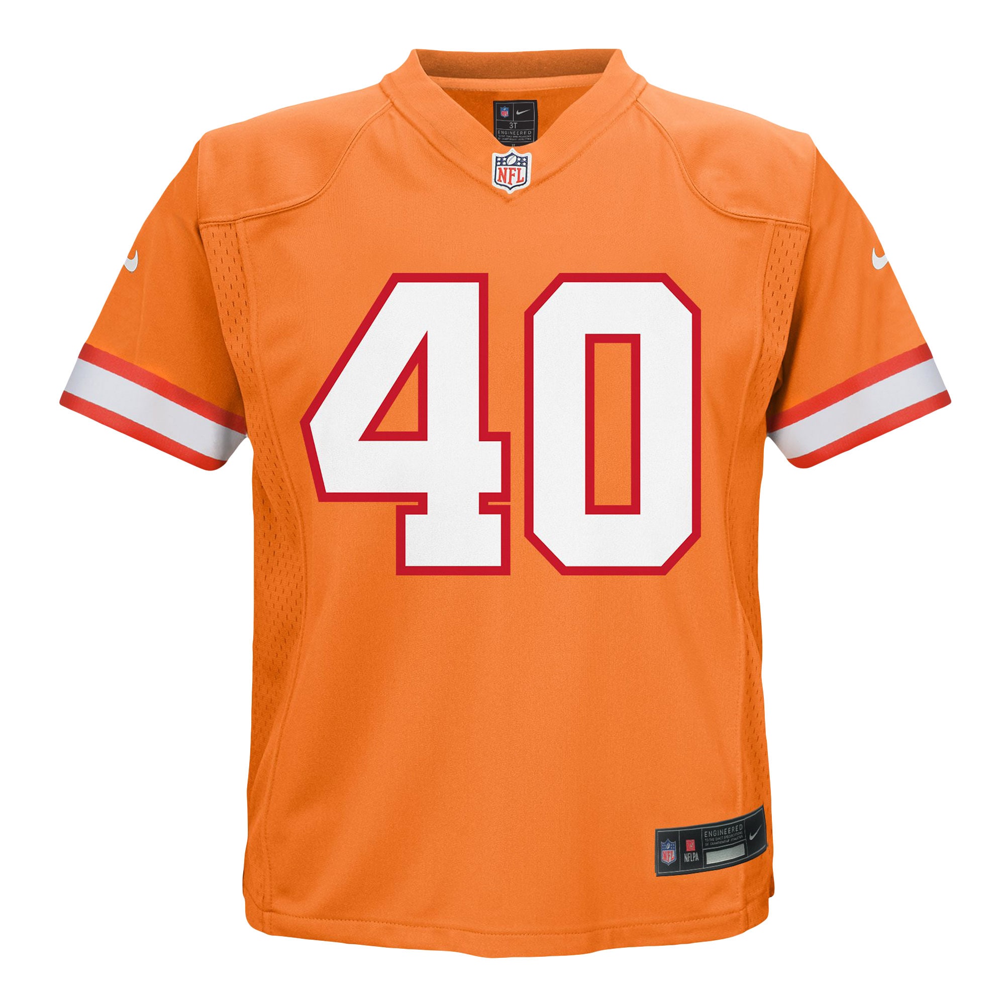 Preschool Tampa Bay Buccaneers Mike Alstott Orange Retired Player Game NFL Jersey Men's