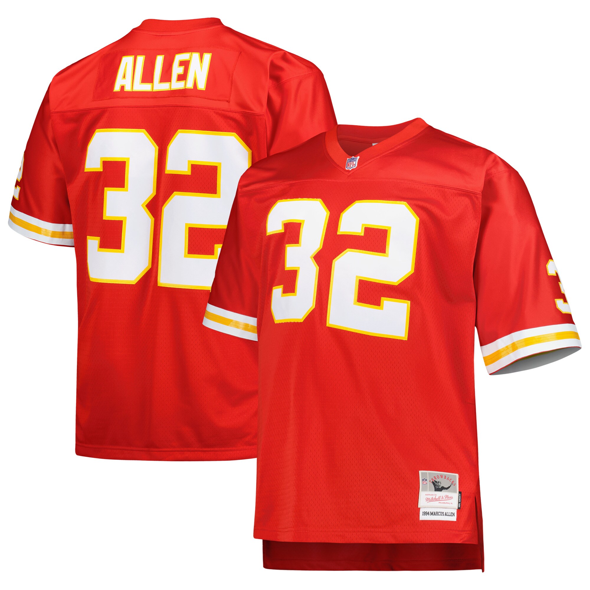 Kansas City Chiefs Marcus Allen Mitchell Ness Red Big Tall 1994 Retired Player NFL Jersey Men's