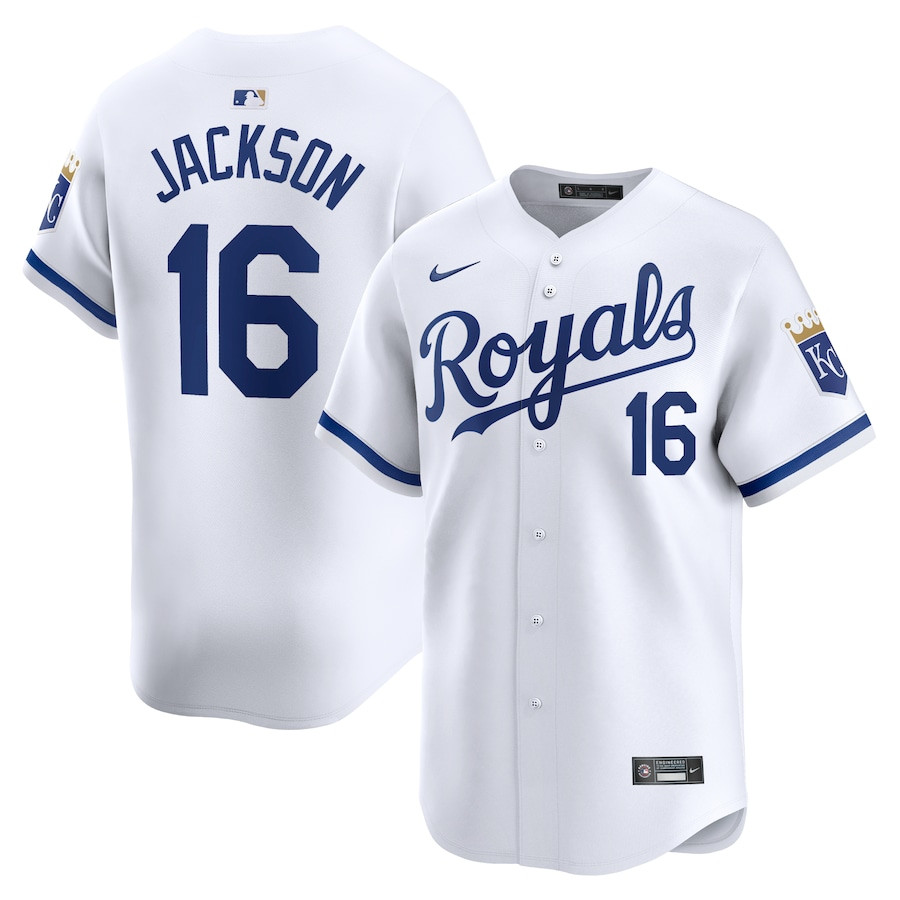 Bo Jackson 16 Kansas City Royals Home Limited Player White MLB Jersey Men's