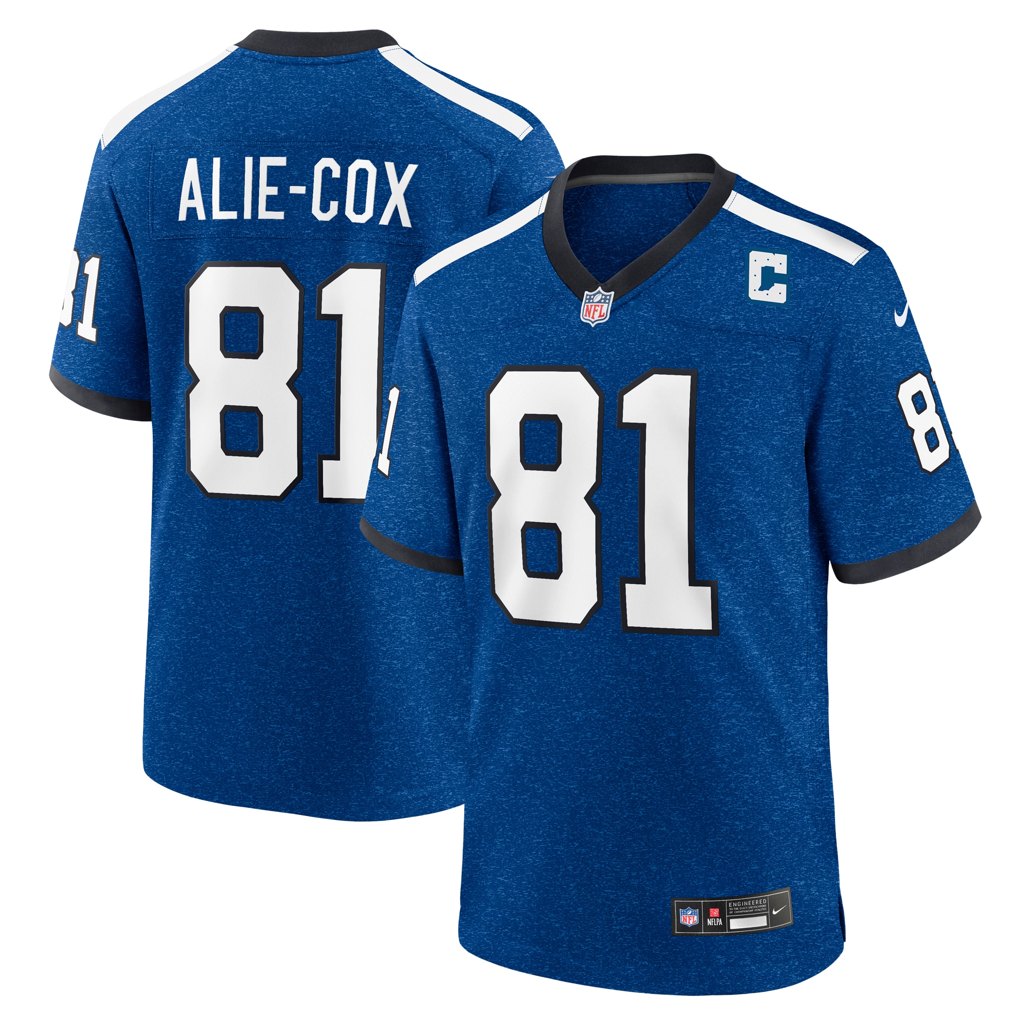 Indianapolis Colts Mo Alie Cox Royal Indiana Nights Alternate Game NFL Jersey Men's