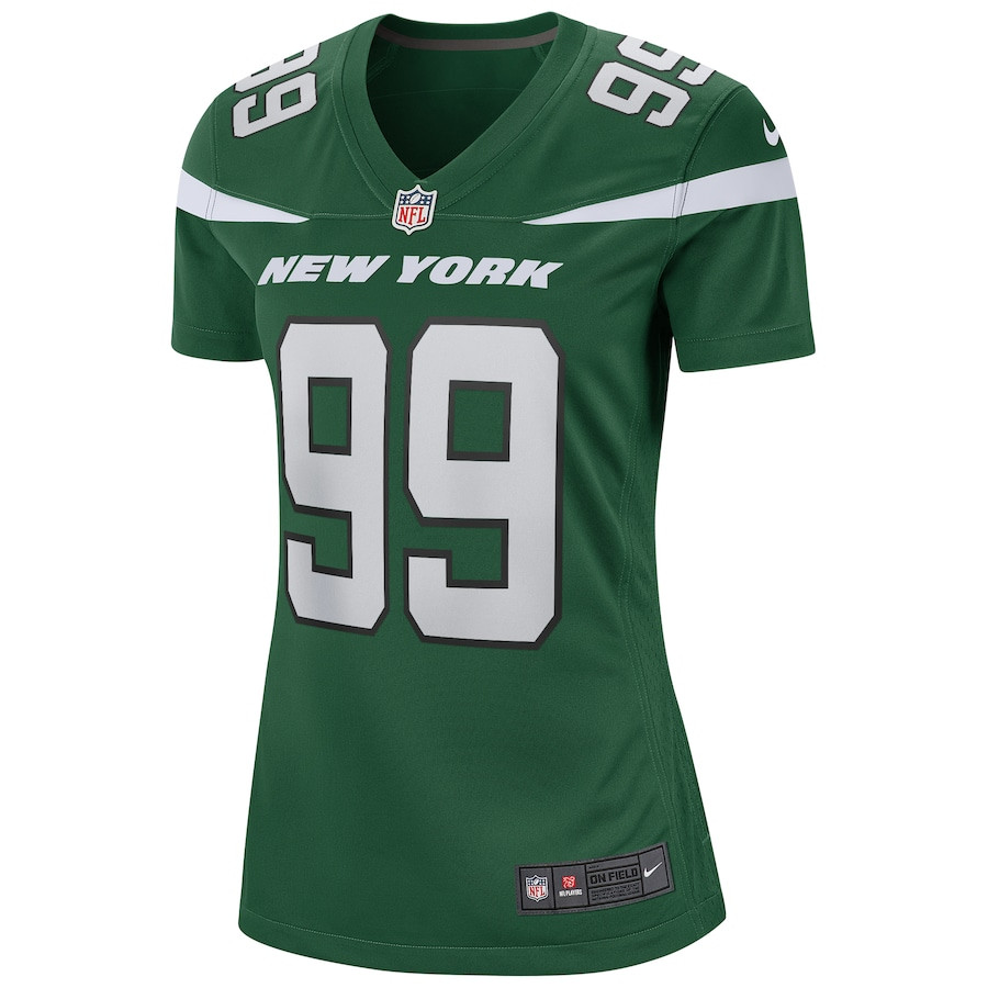 Mark Gastineau 99 New York Jets Game Retired Gotham Green NFL Jersey Women's