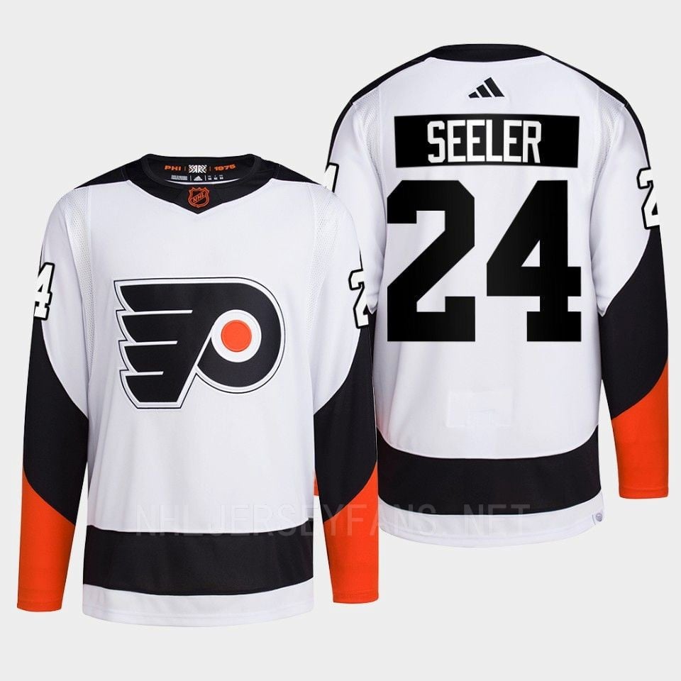 Philadelphia Flyers 2022 Reverse Retro 2.0 Nick Seeler 24 White Primegreen NHL Jersey Men's