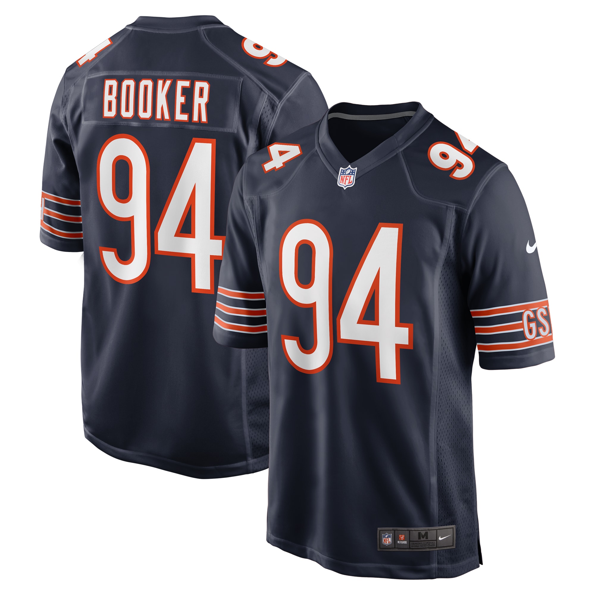 Chicago Bears Austin Booker Navy Game NFL Jersey Men's