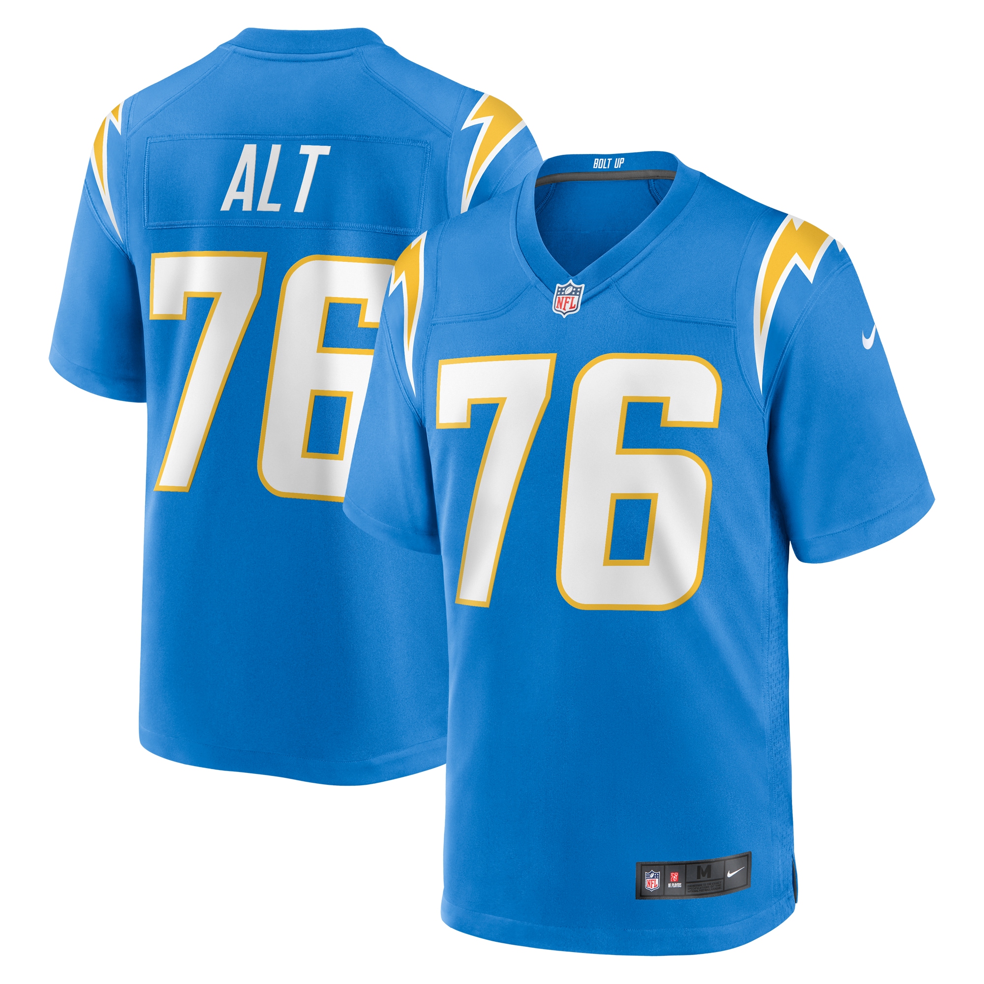 Los Angeles Chargers Joe Alt Powder Blue Player Game NFL Jersey Men's