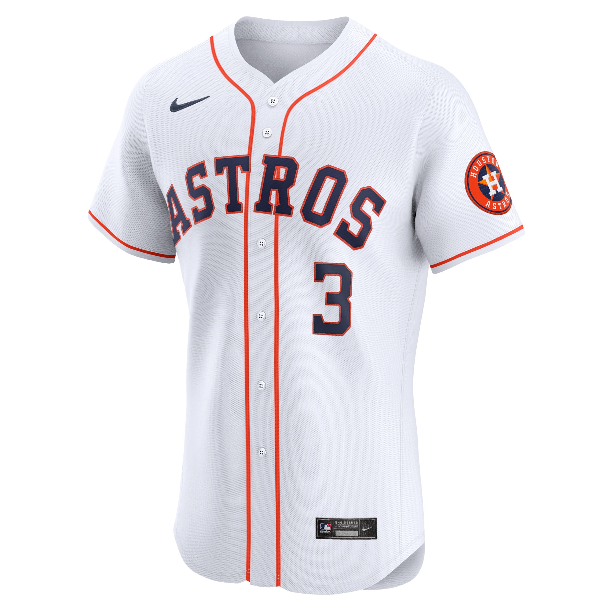Houston Astros Jeremy Pe?a White Home Elite Player MLB Jersey Men's