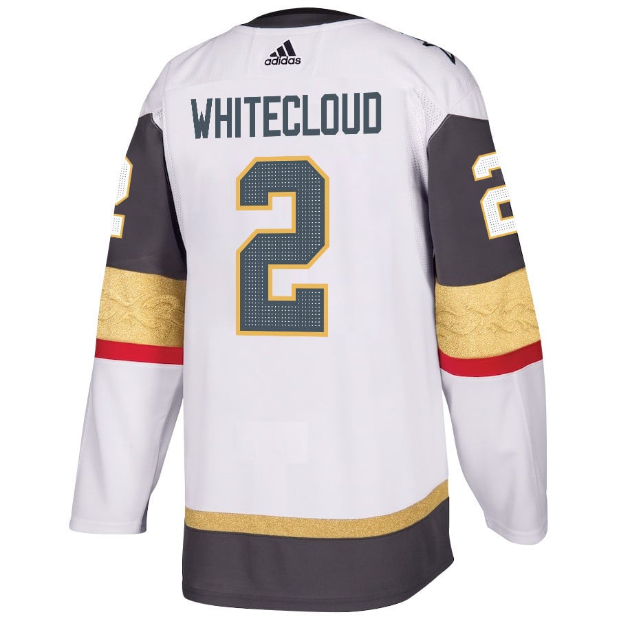 Zach Whitecloud 2 Vegas Golden Knights Stanley Cup 2023 Final Patch Away Breakaway White NHL Jersey Men's