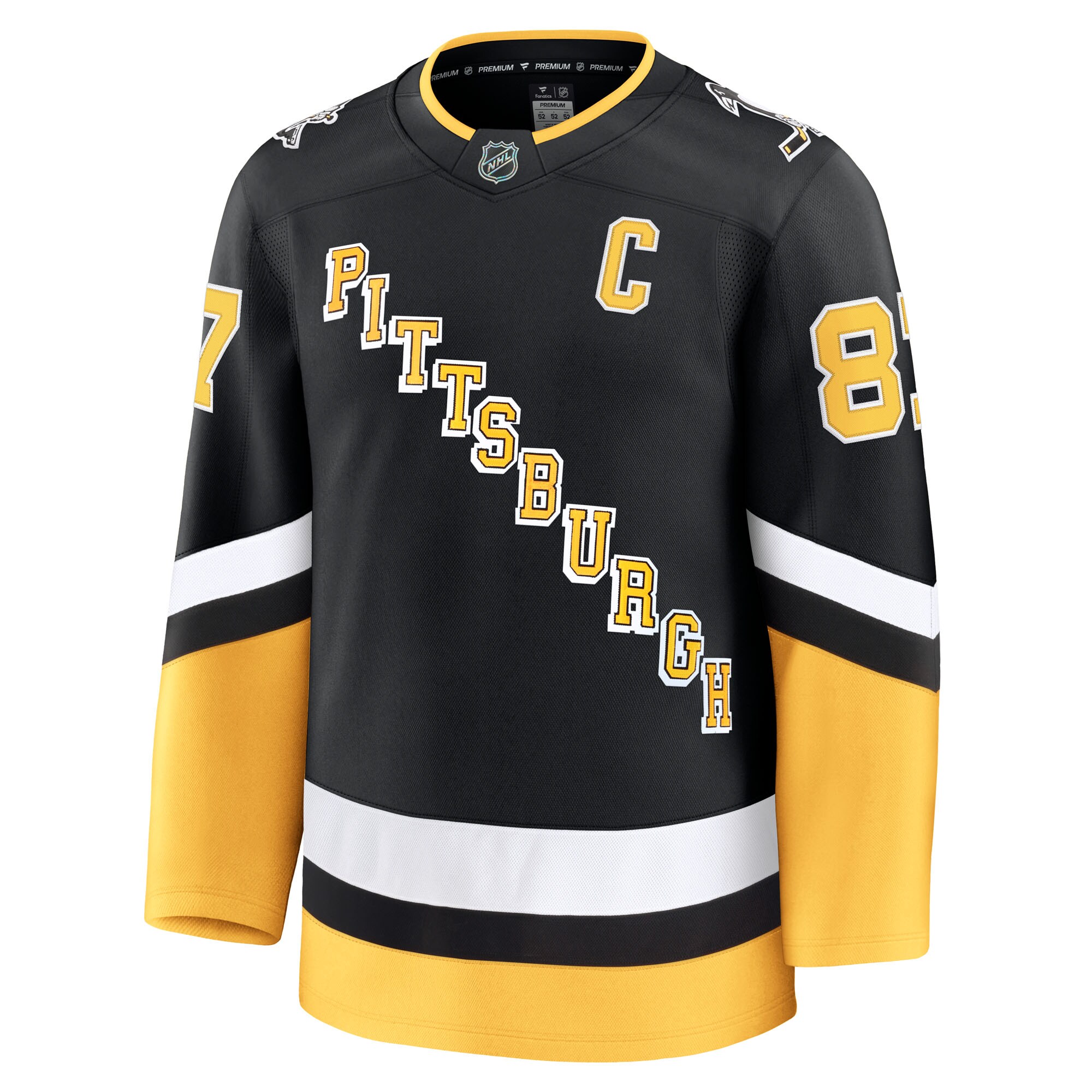 Pittsburgh Penguins Sidney Crosby Black Alternate Premium NHL Jersey Men's