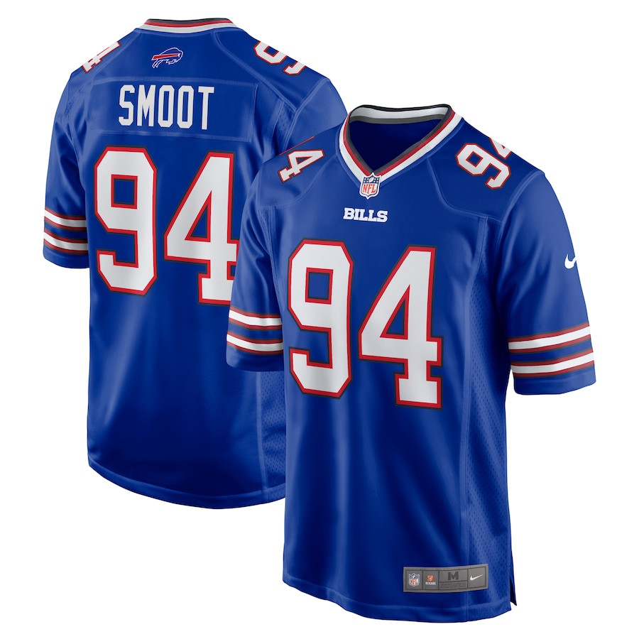 Dawuane Smoot 94 Buffalo Bills Game Royal NFL Jersey Men's