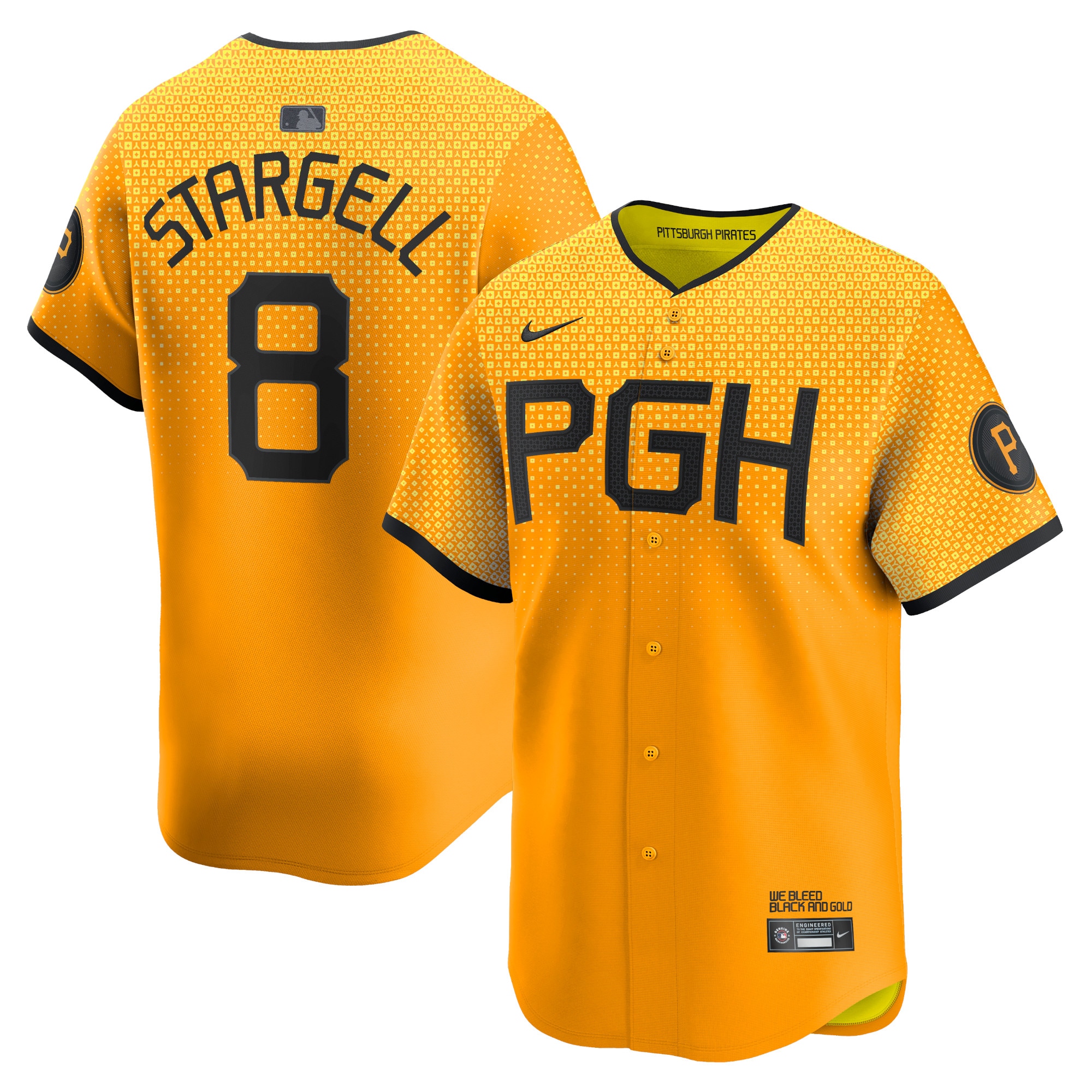 Pittsburgh Pirates Willie Stargell Gold City Connect Limited Player MLB Jersey Men's