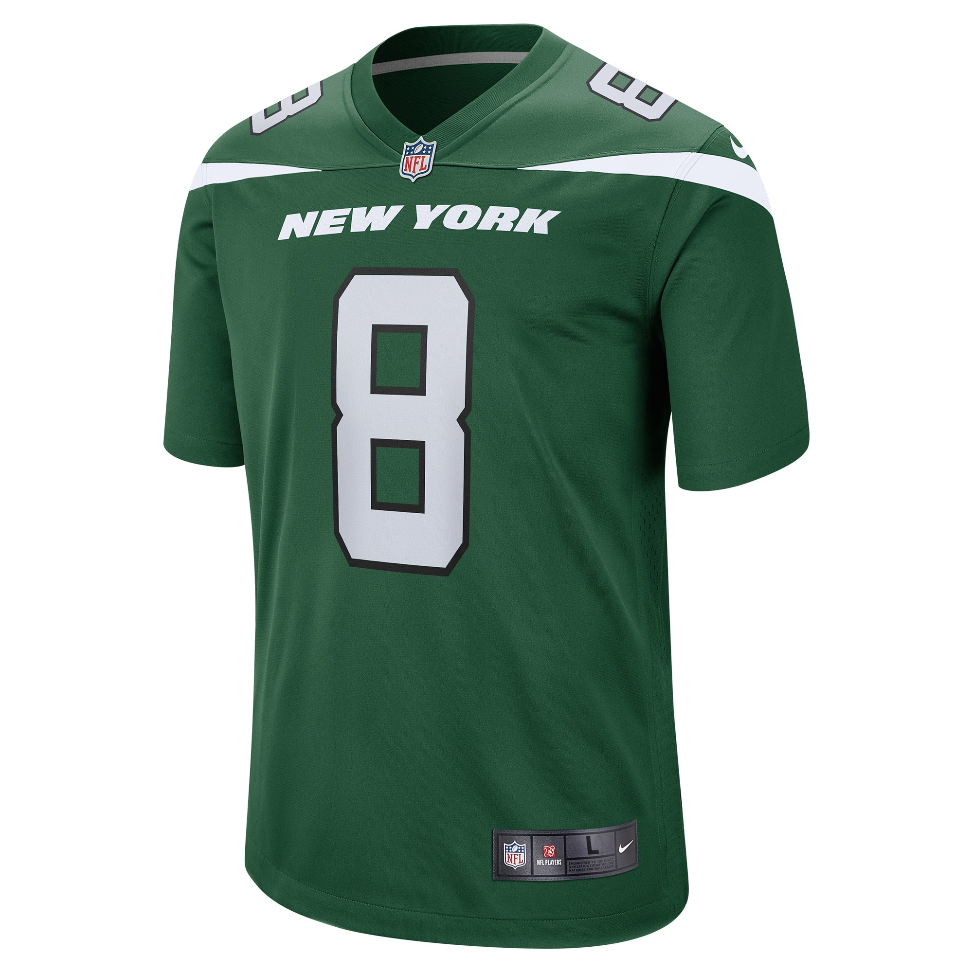 New York Jets Elijah Moore Gotham Green Game NFL Jersey Men's
