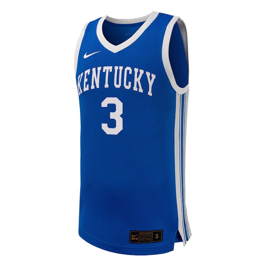 Adou Thiero 3 Kentucky Wildcats Royal NCAA Jersey Men's
