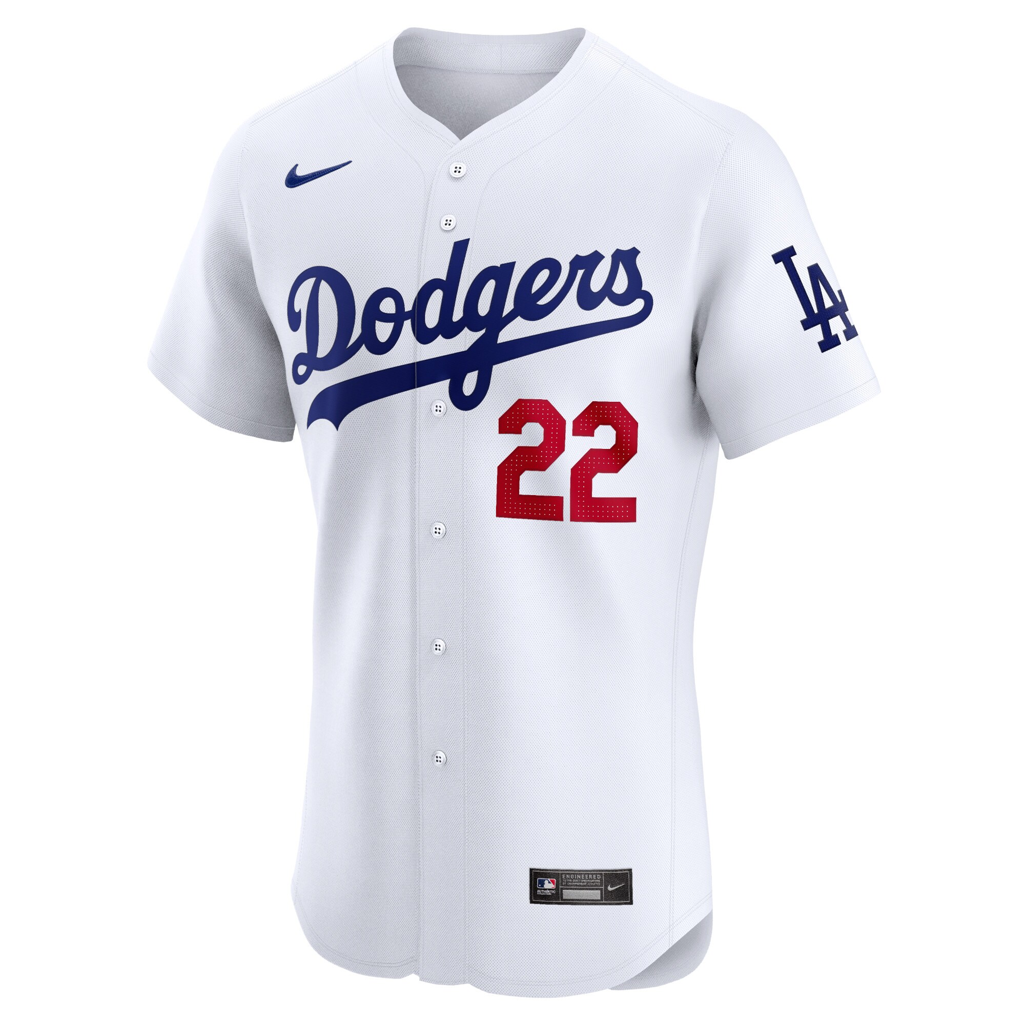 Los Angeles Dodgers Clayton Kershaw White Home Elite Player MLB Jersey Men's