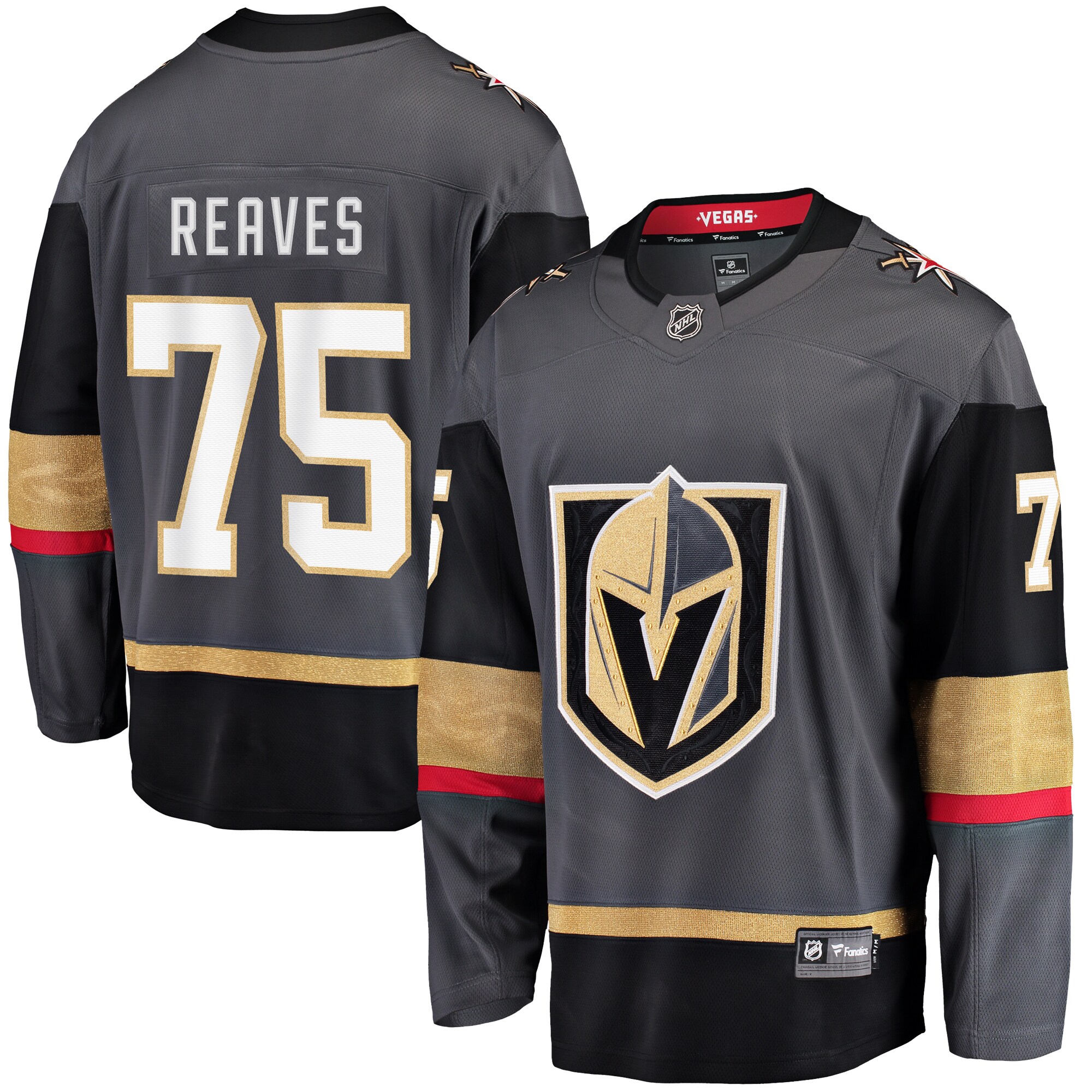 Vegas Golden Knights Ryan Reaves Black Home Breakaway Player NHL Jersey Men's