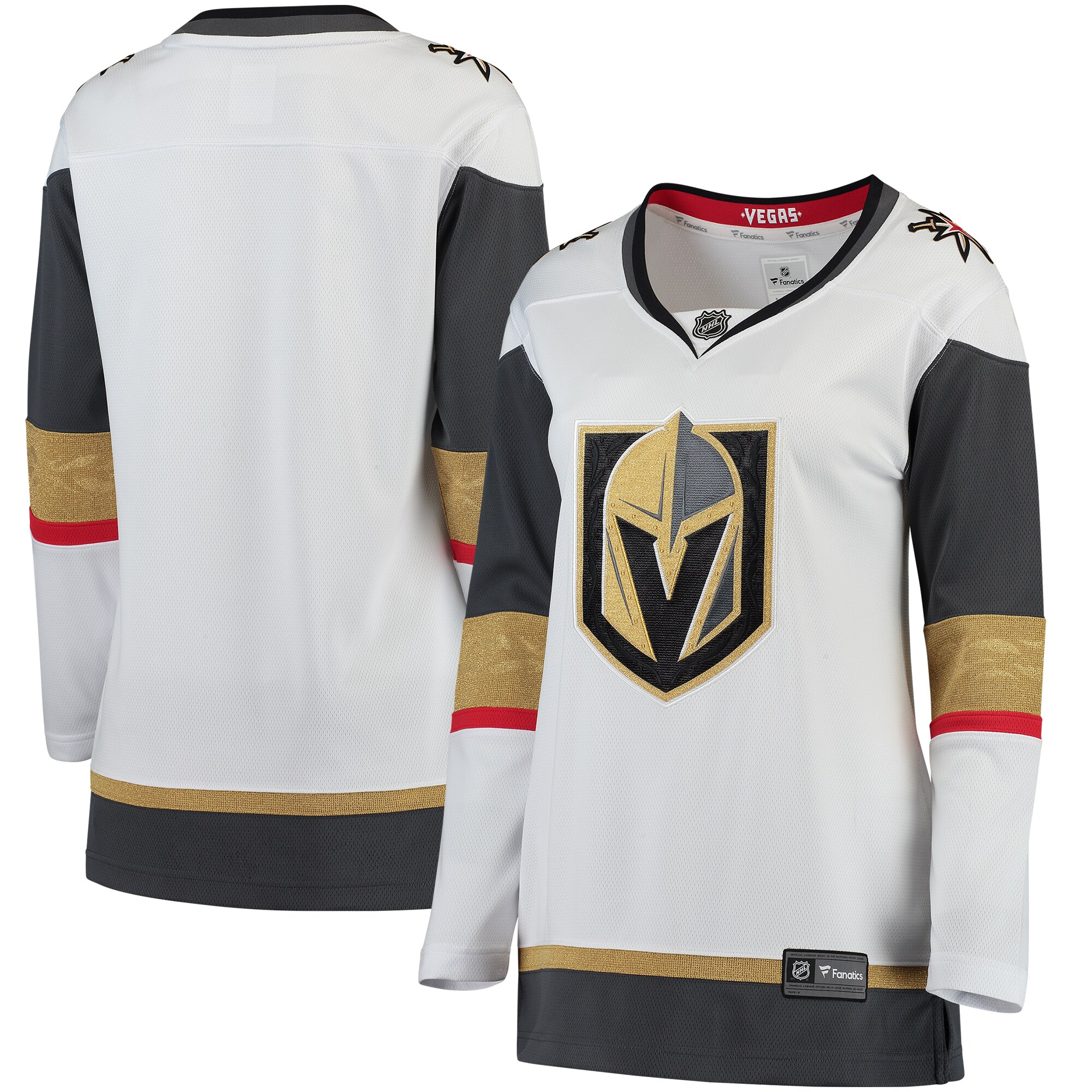 Vegas Golden Knights White Away Breakaway NHL Jersey Women's