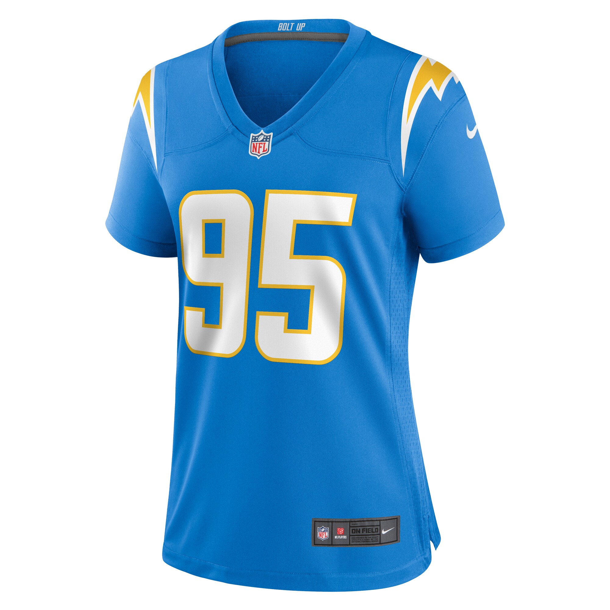 Los Angeles Chargers Poona Ford Powder Blue Team Game NFL Jersey Women's
