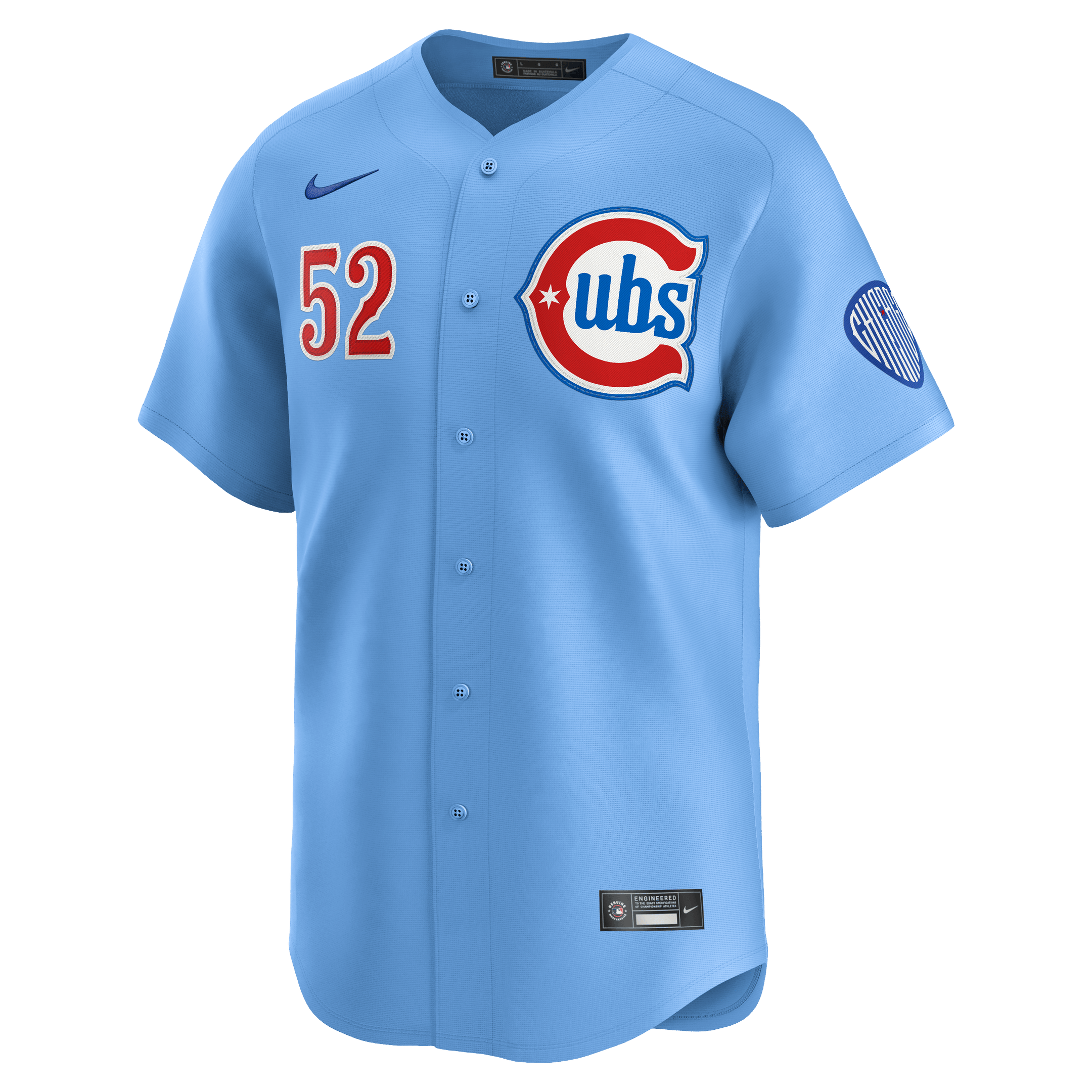 Pete Crow-Armstrong 52 Chicago Cubs Limited Alternate 2 Baby Blue MLB Jersey Men's