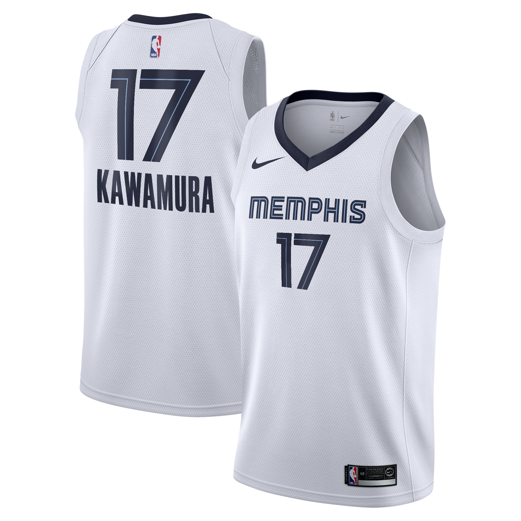 Memphis Grizzlies Association Edition Swingman White Yuki Kawamur NBA Jersey Youth
