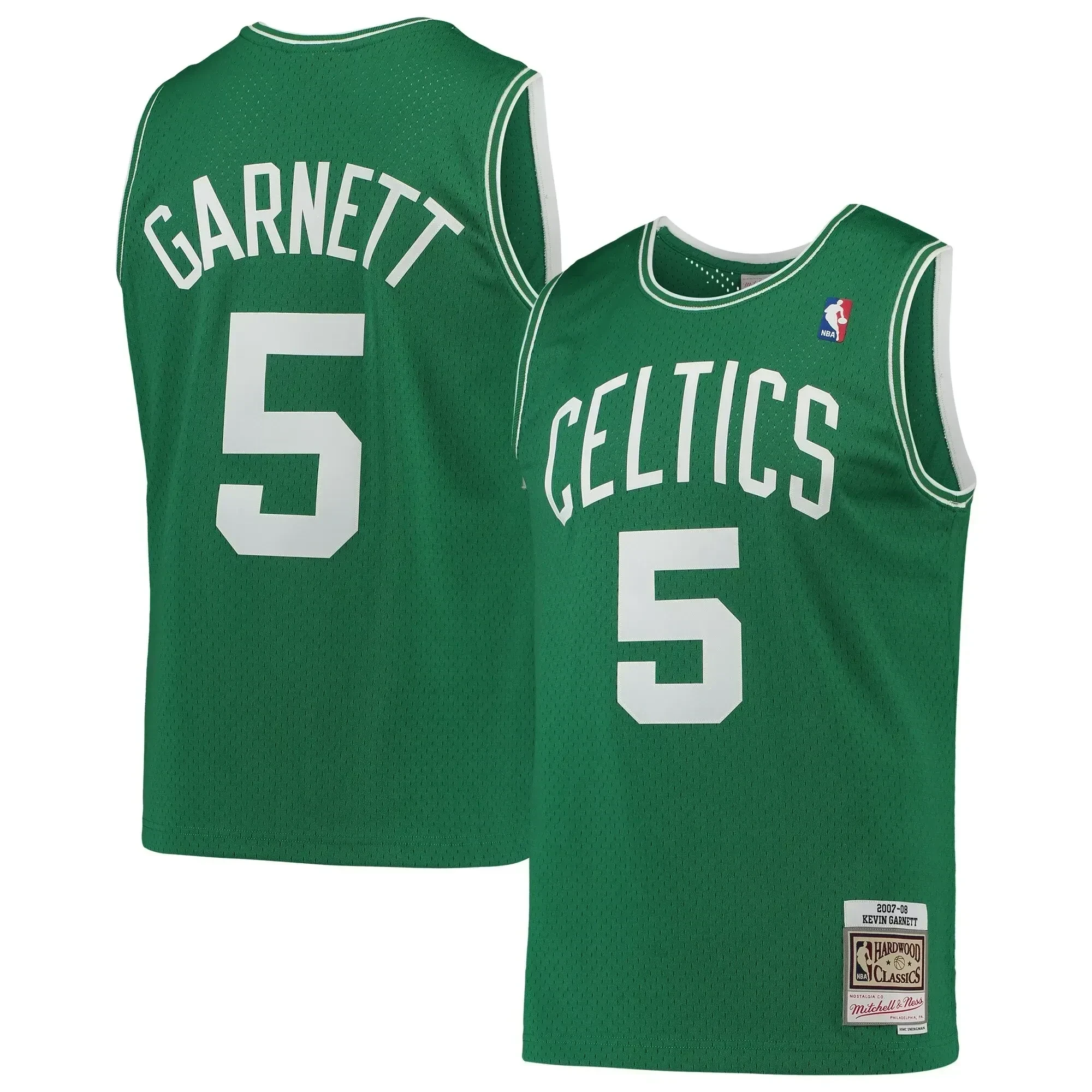 Kevin Garnett Boston Celtics Mitchell Ness Hardwood Classics 2007-08 Swingman Kelly Green NBA Jersey Men's