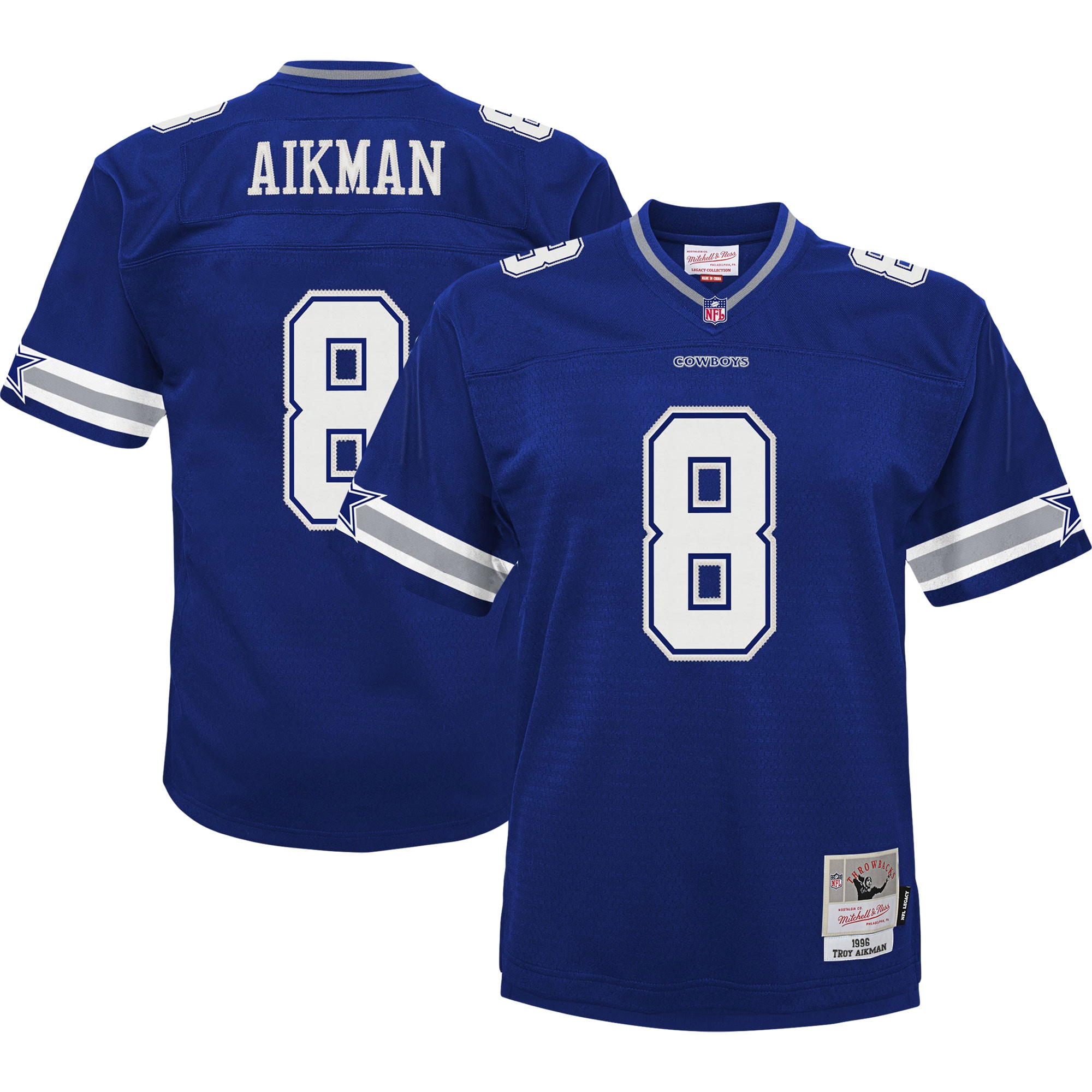 Infant Dallas Cowboys Troy Aikman Mitchell Ness Navy 1996 Retired Legacy NFL Jersey Men's