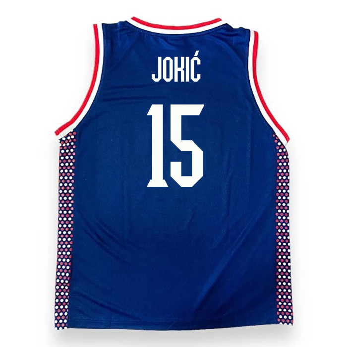 Nikola Jokic 15 Serbia Unisex 2024 Swingman Player Navy NBA Jersey Unisex