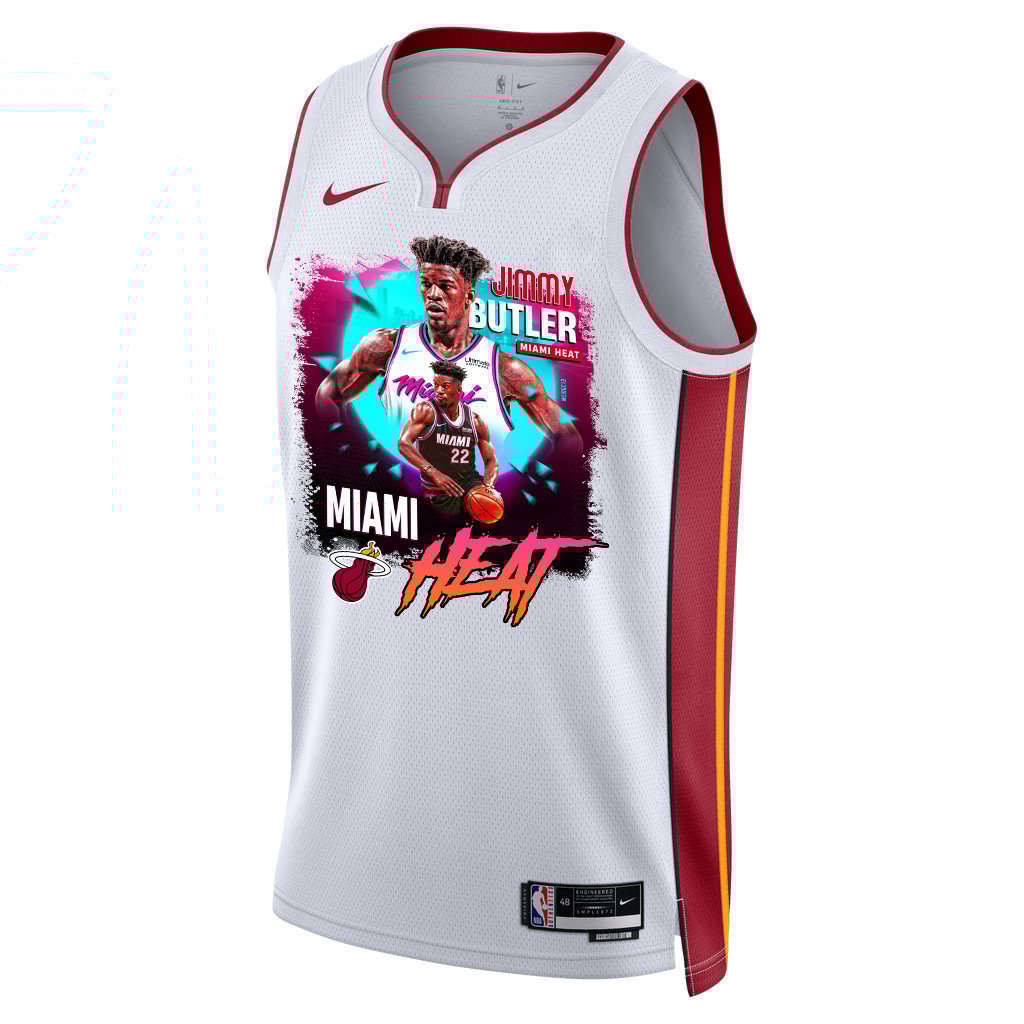 Jimmy Butler 22 Miami Heat's Gritty Leader 2023 Champions Swingman White NBA Jersey Men's
