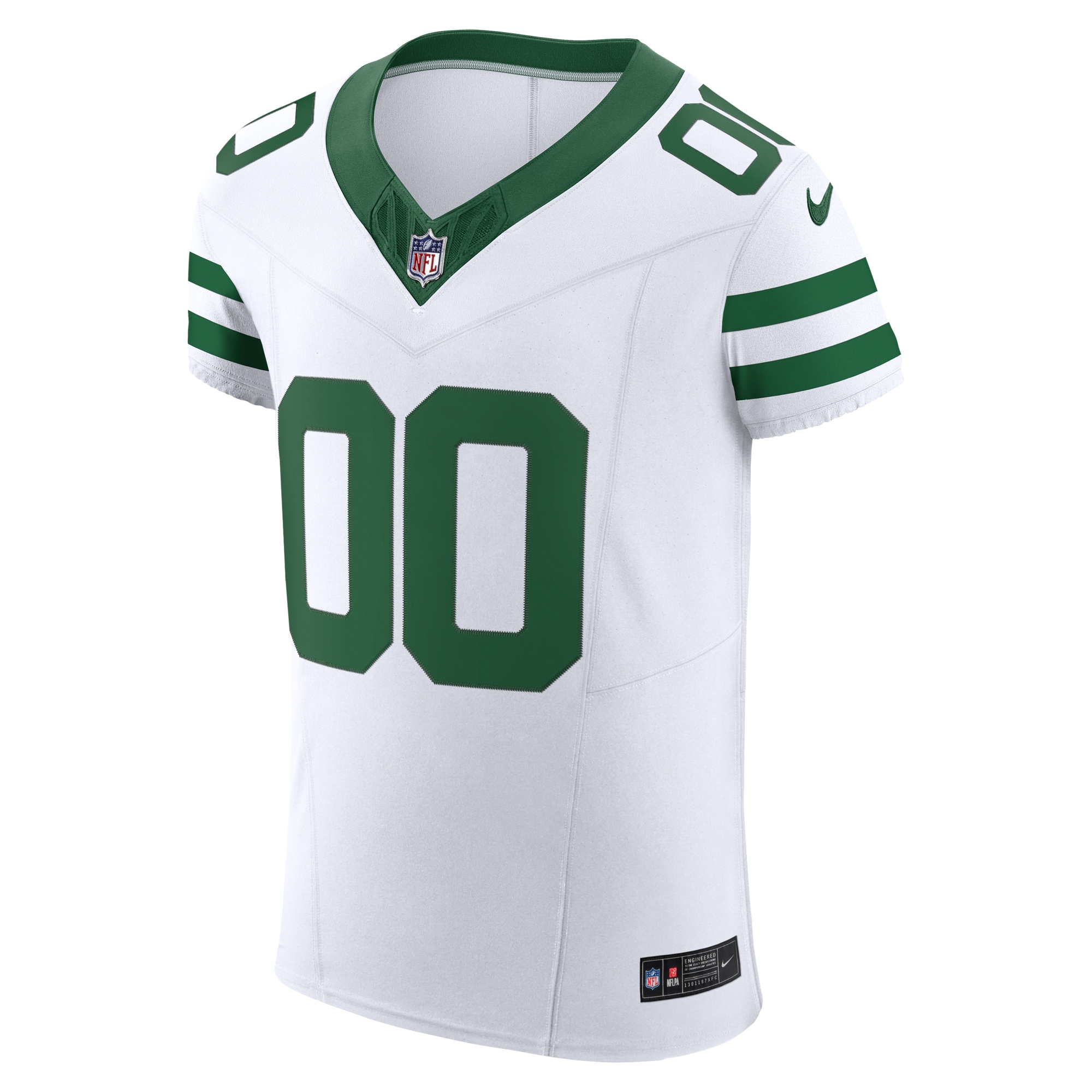 New York Jets White Vapor F.U.S.E. Elite Custom NFL Jersey Men's
