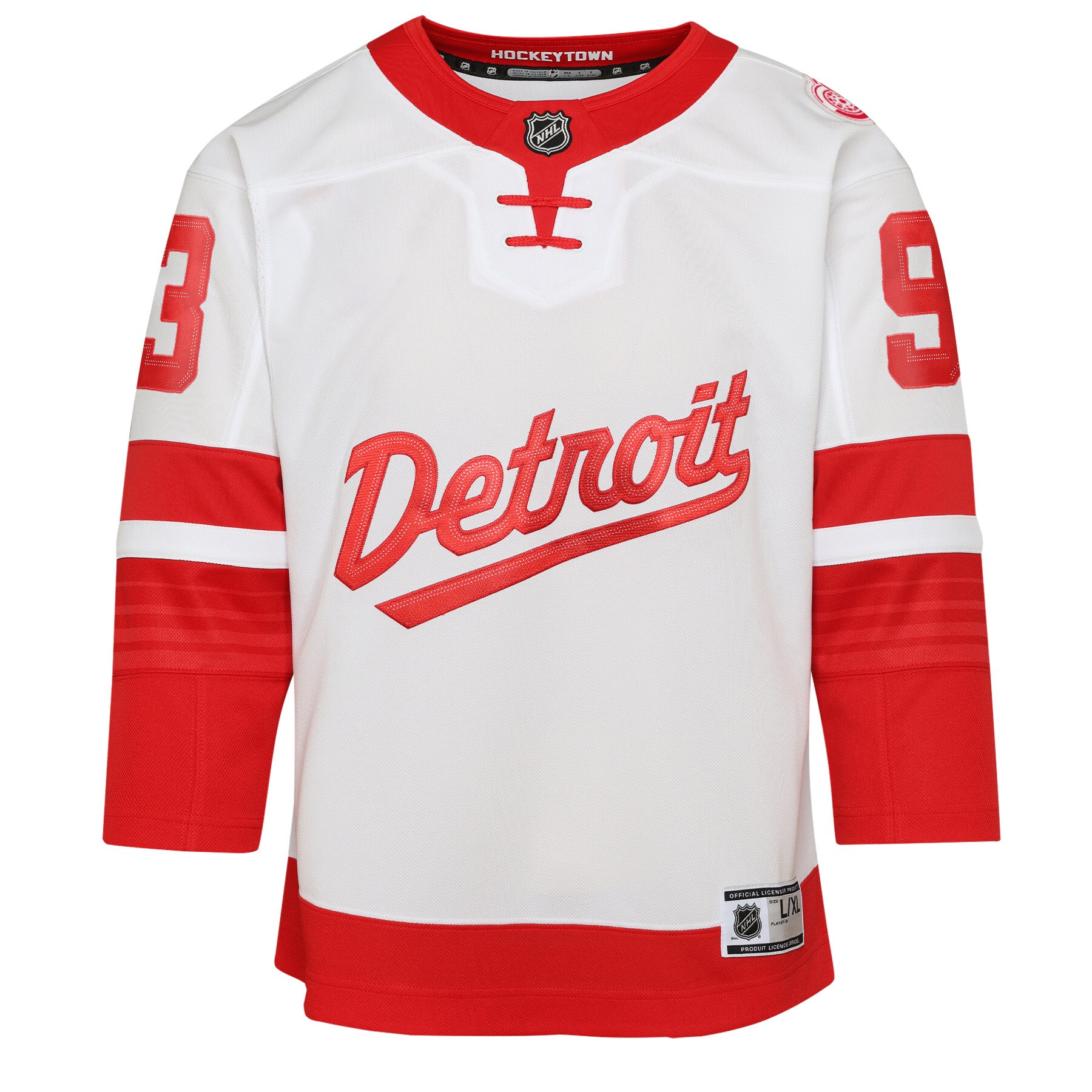 Detroit Red Wings Alex DeBrincat White 2025 Stadium Series Premier Player NHL Jersey Youth