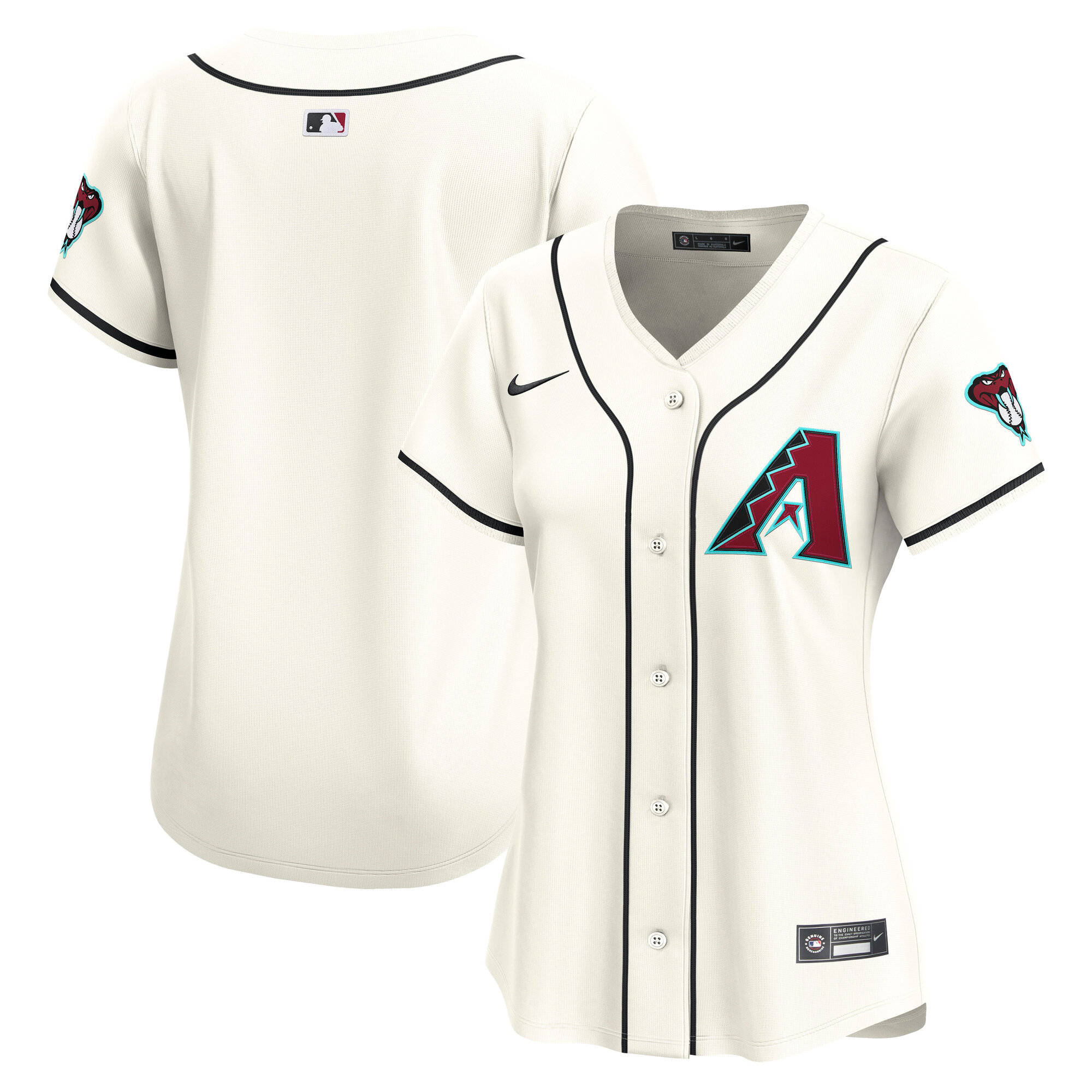 Arizona Diamondbacks Cream Home Limited MLB Jersey Women's