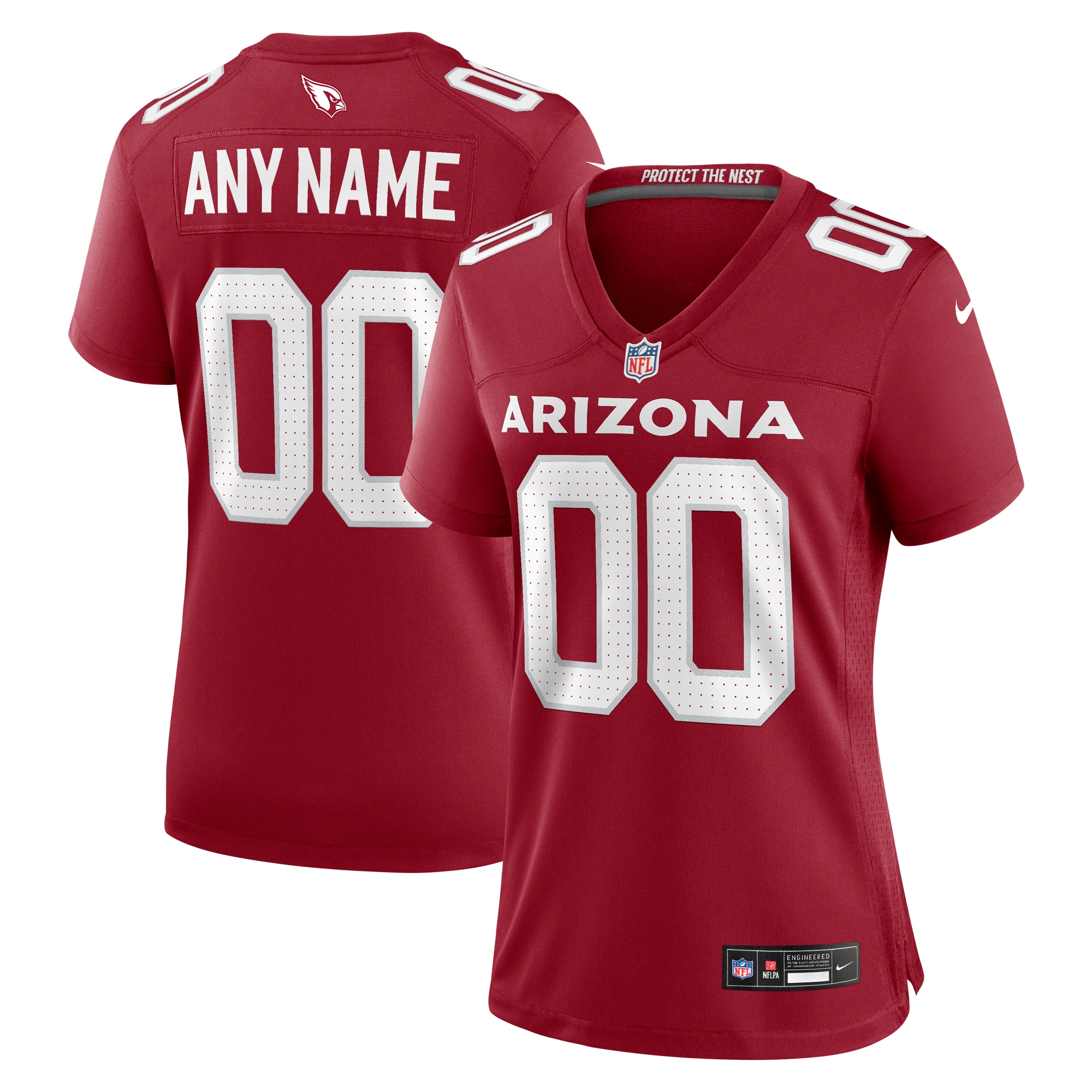 Arizona Cardinals Cardinal Custom Game NFL Jersey Women's