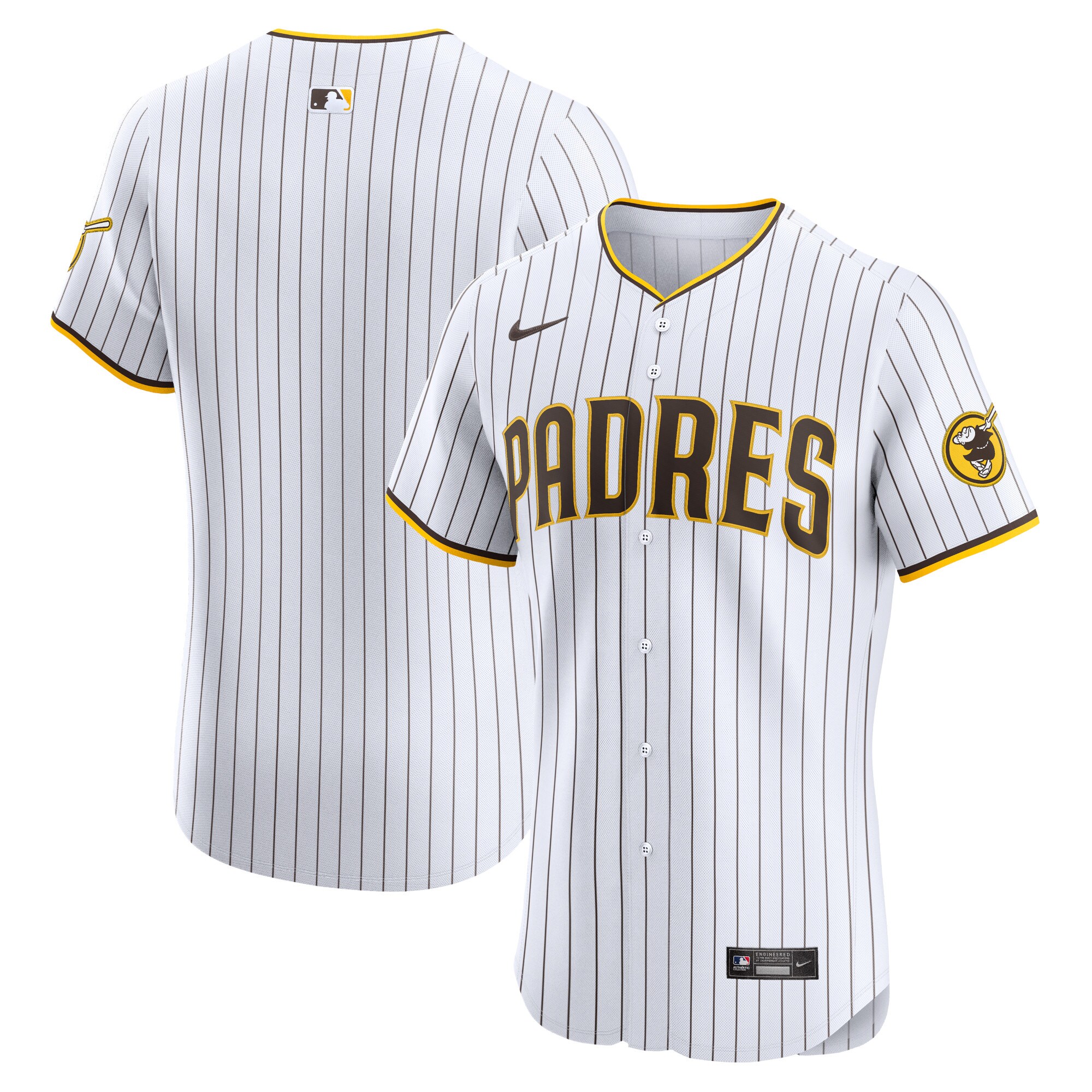 San Diego Padres White Home Elite MLB Jersey Men's