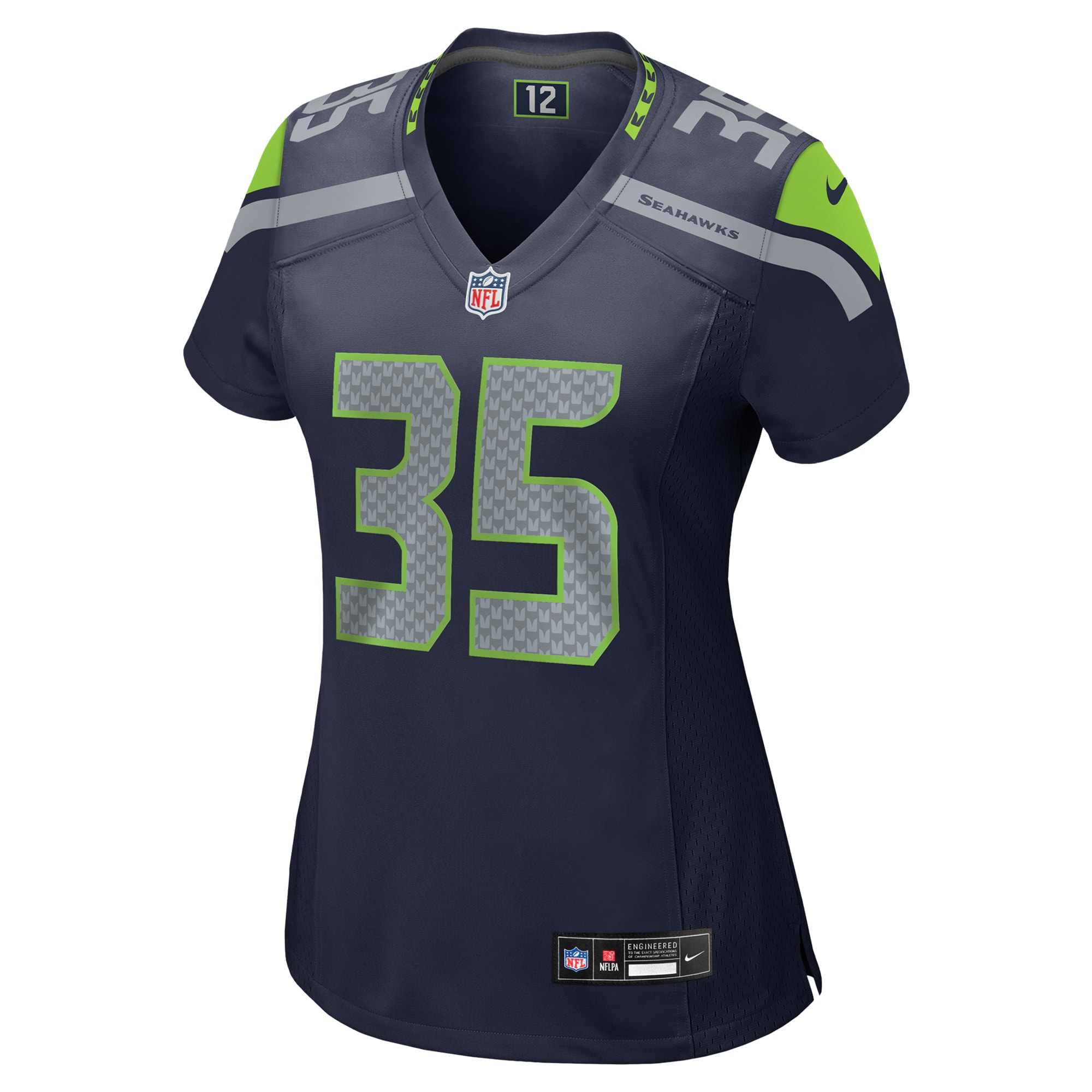 Seattle Seahawks Ryan Cooper Jr. College Navy Team Game NFL Jersey Women's
