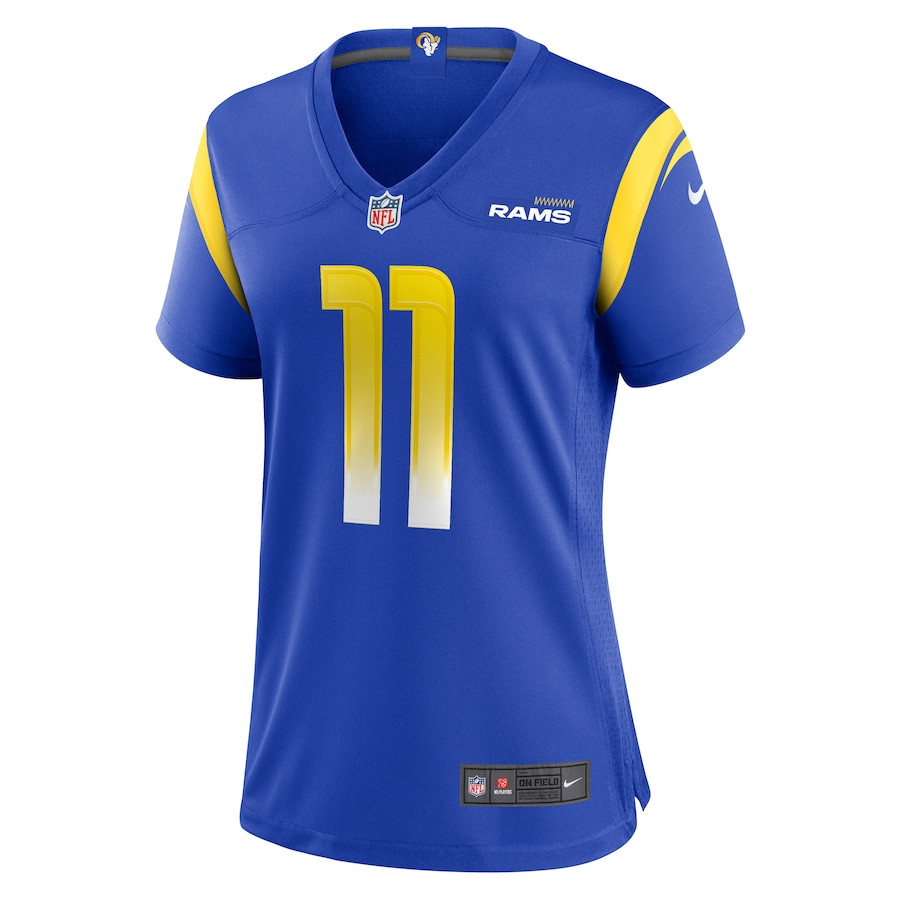 Jimmy Garoppolo 11 Los Angeles Rams Game Royal NFL Jersey Women's