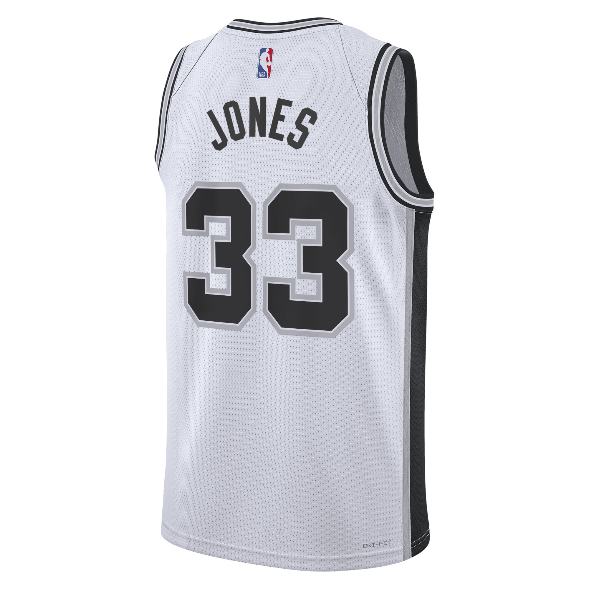 San Antonio Spurs Association Edition Swingman White Tre Jone Unisex NBA Jersey Unisex
